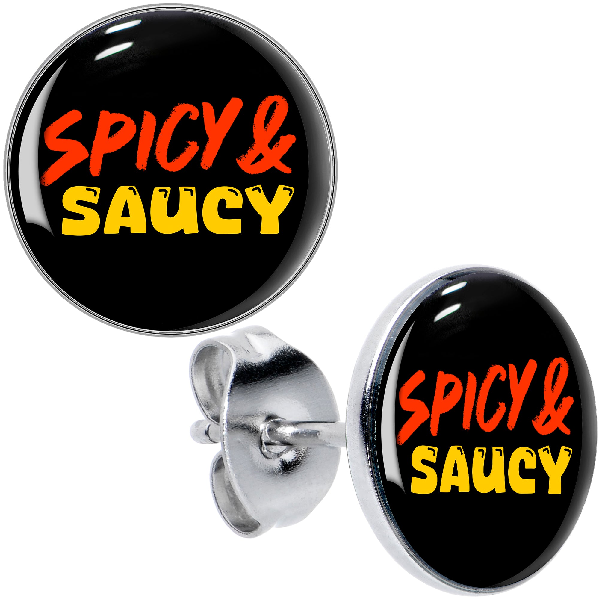 spicy and saucy stud earrings