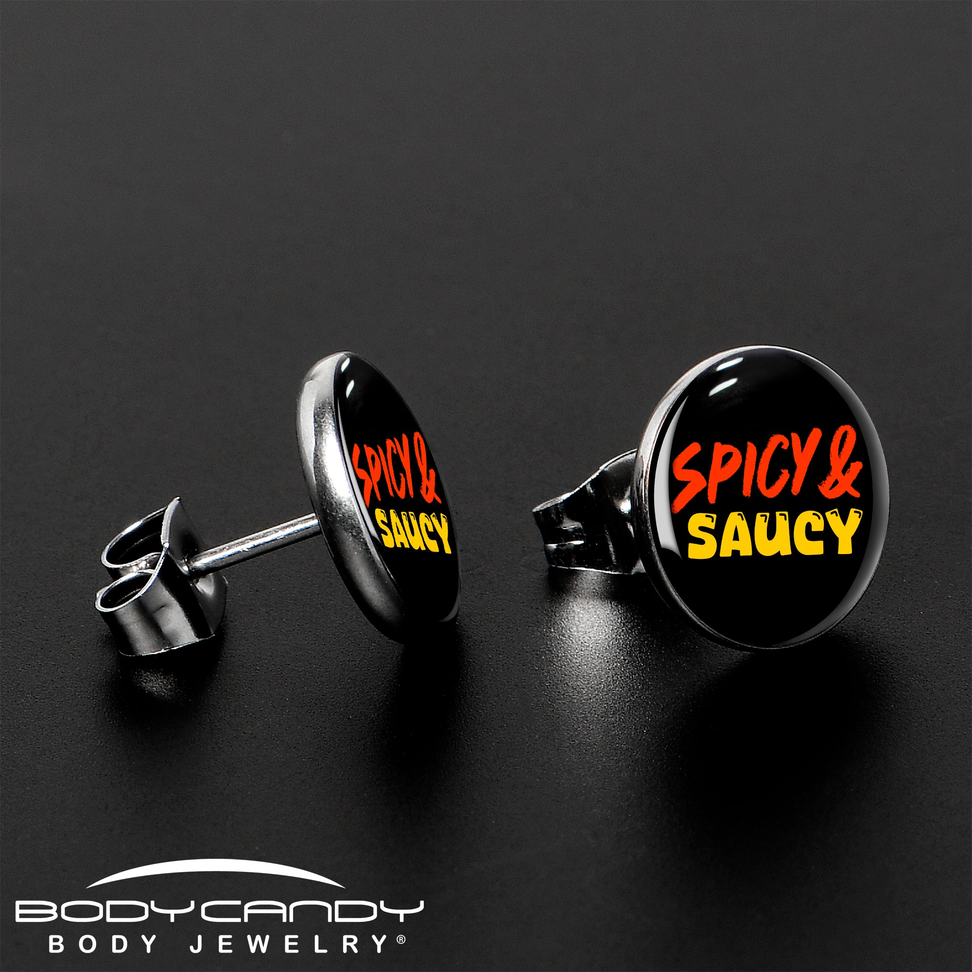 unique saucy stud earrings