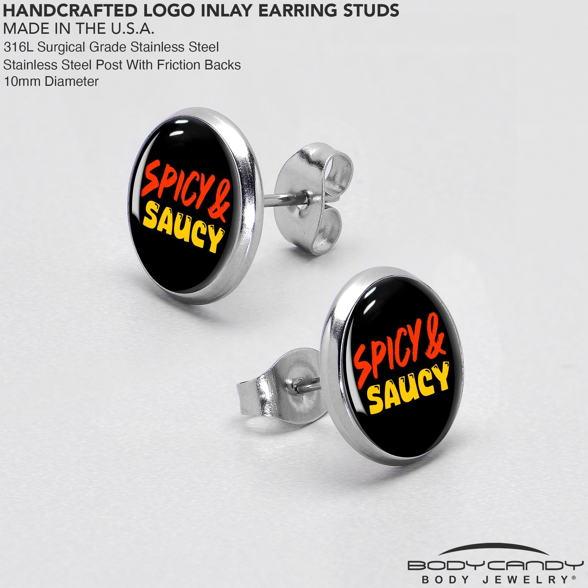 fun saucy stud earrings