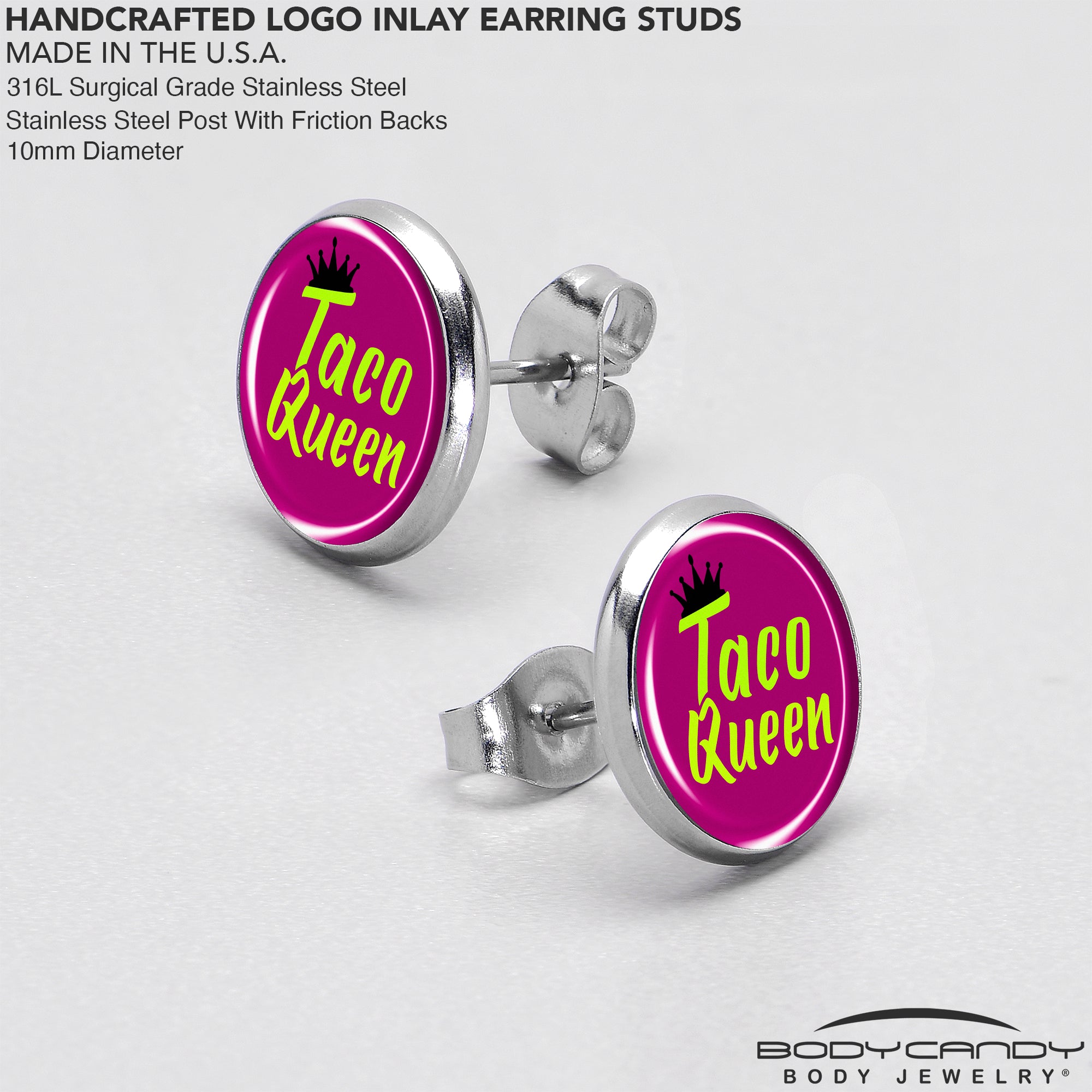 Playful Taco Stud Earrings