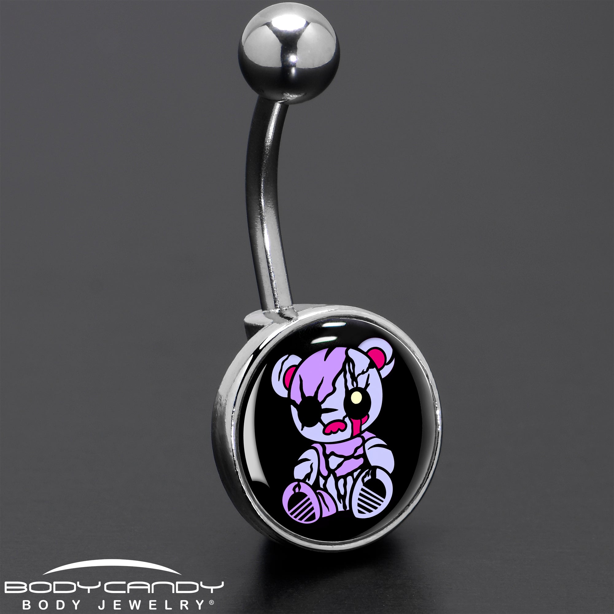 Attitude Teddy Bear Belly Ring by Onyx O