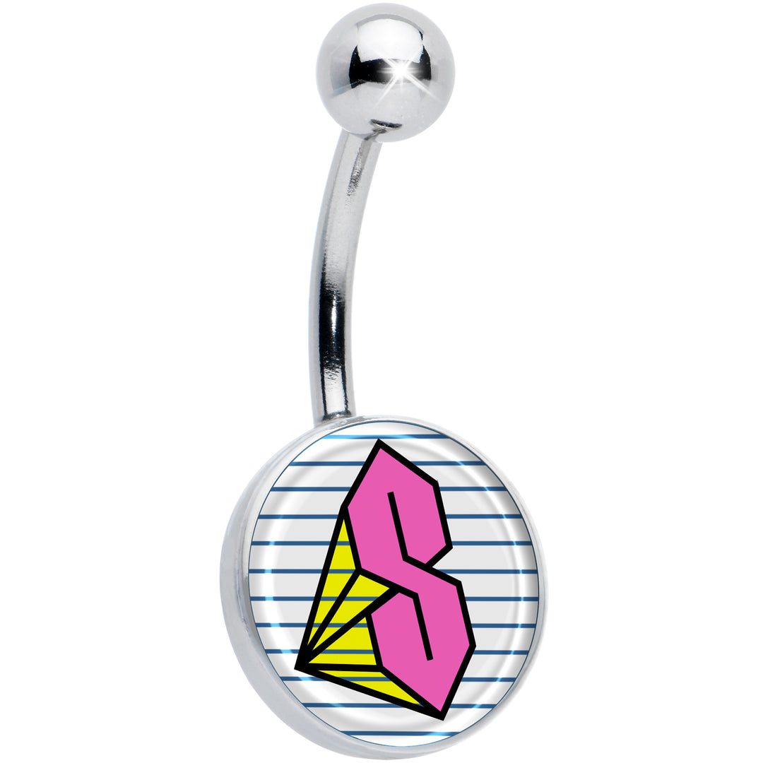 Hot Pink Cool S Hypoallergenic Stainless Steel Belly Ring