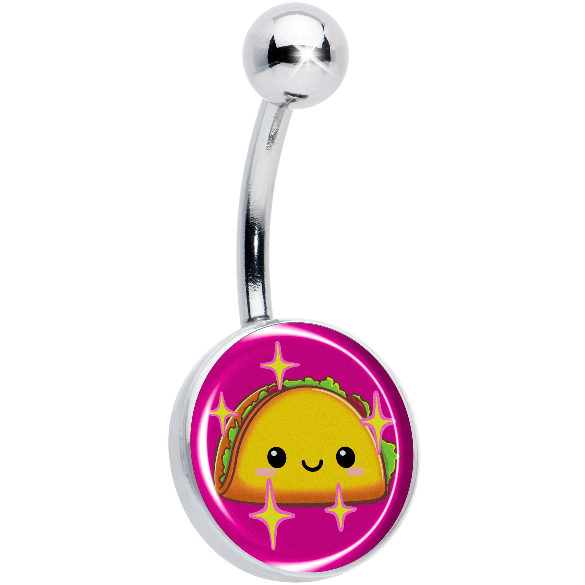 Mexican Fiesta Taco Belly Ring