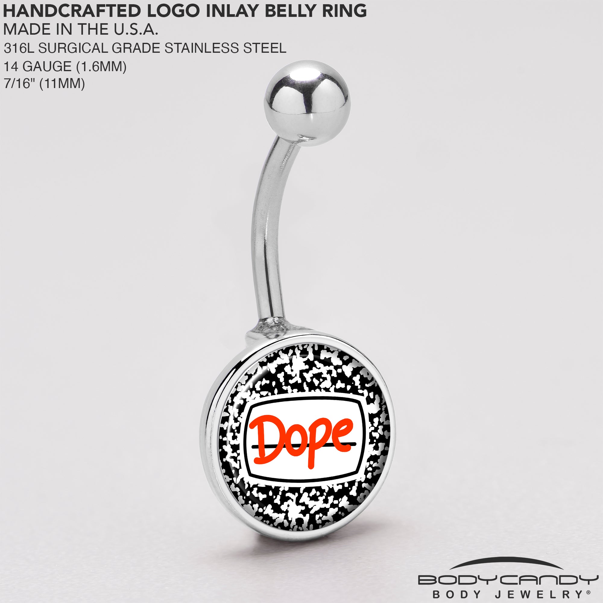 Dope Composition Notebook  Stainless Steel Belly Ring stainless steel navel piercing