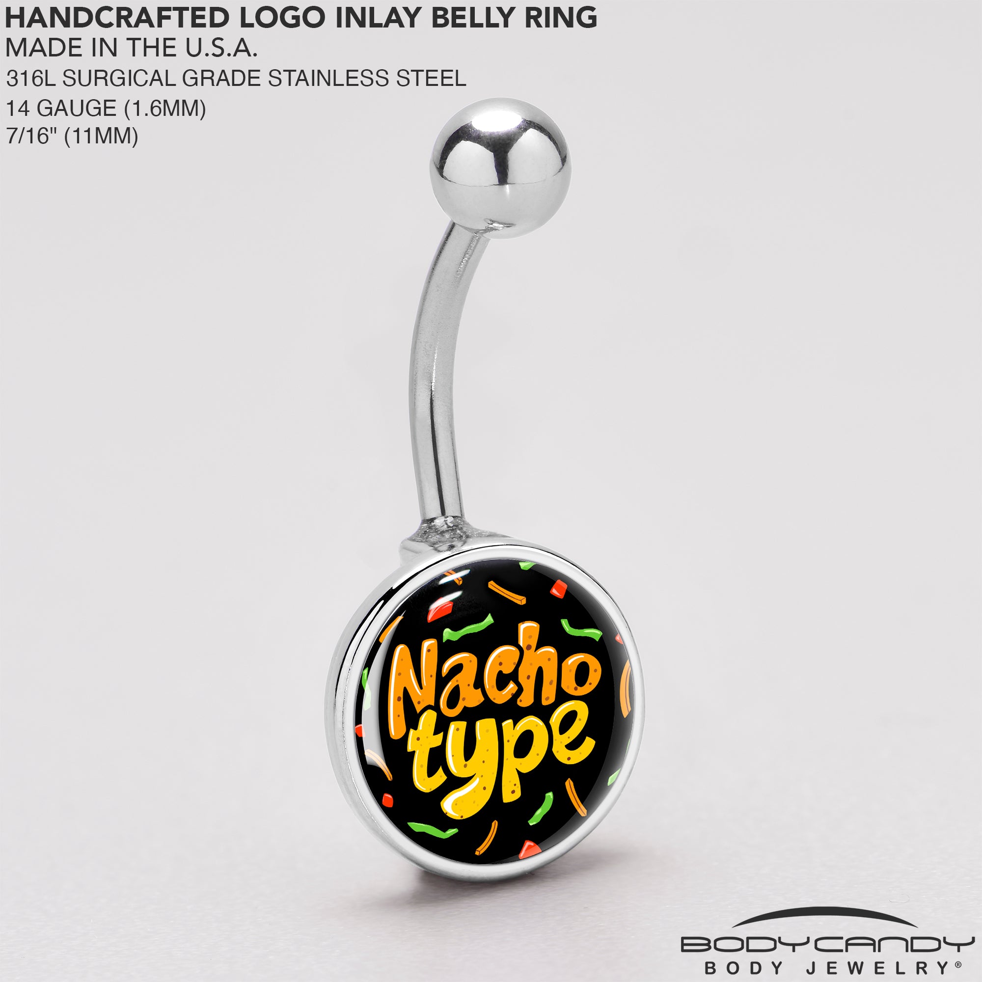 Creative Nacho Type Belly Ring for Belly Button Piercings