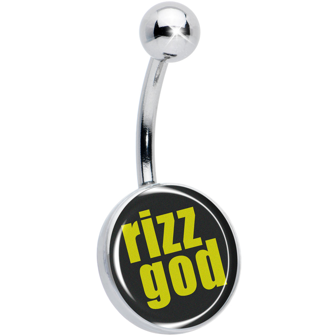 RIZZ GOD Hypoallergenic Stainless Steel Belly Ring