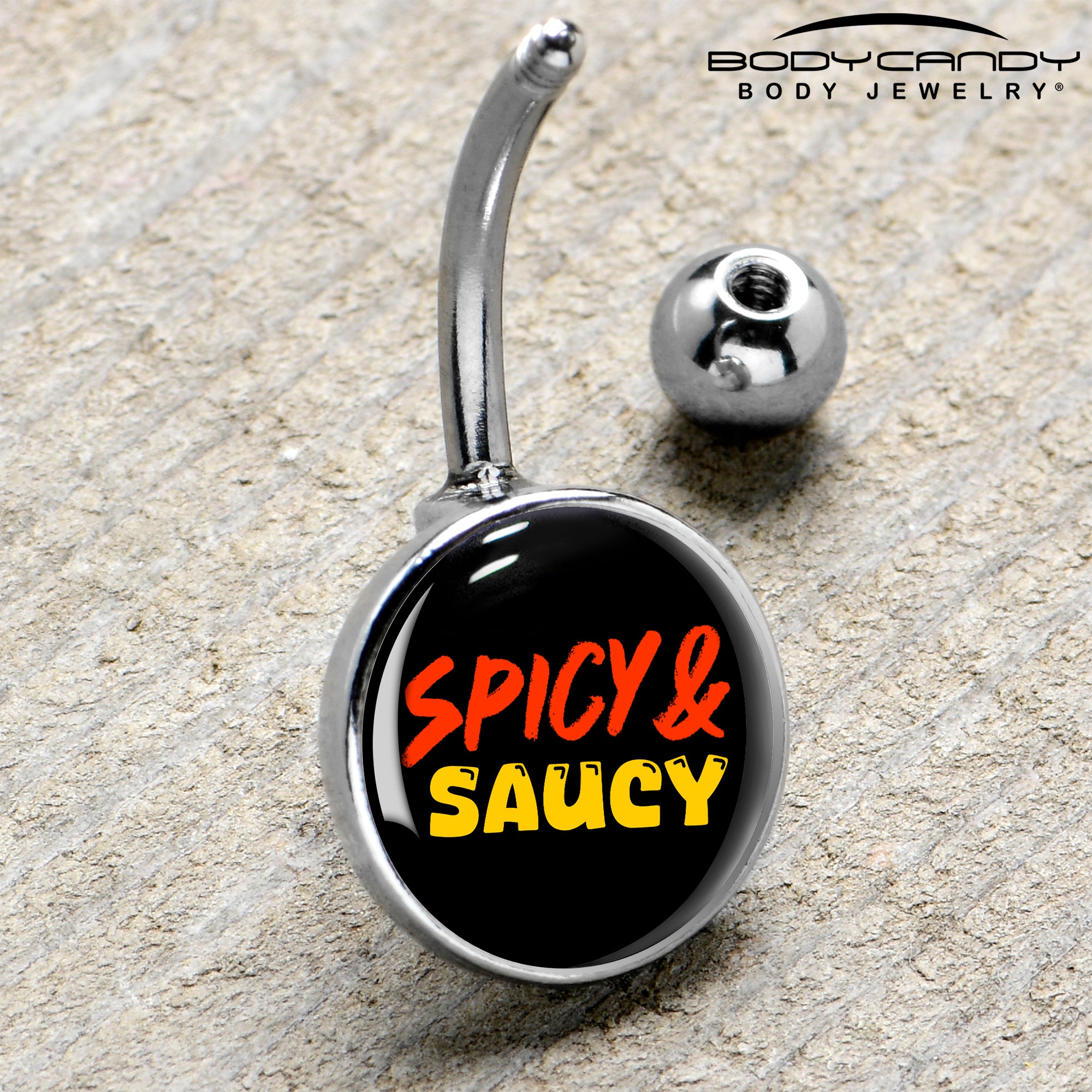 trendy spicy belly ring