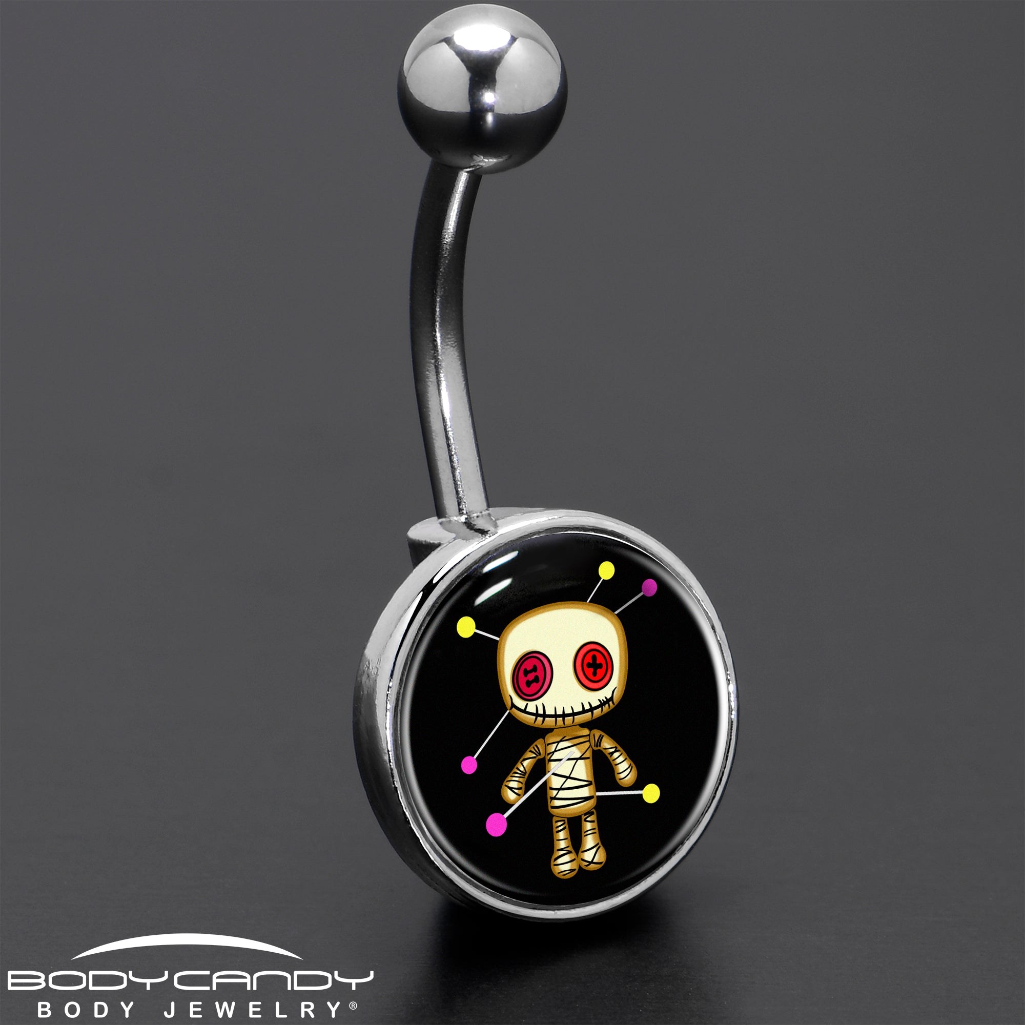 Voodoo Doll Belly Ring by Onyx O