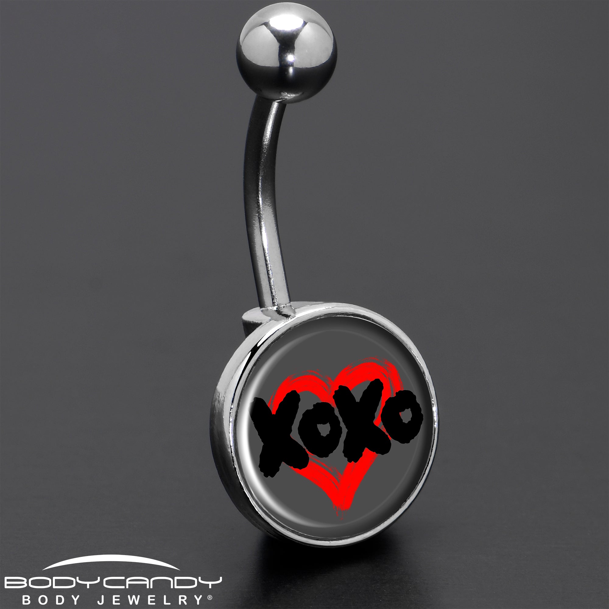 XOXO Heart Belly Ring