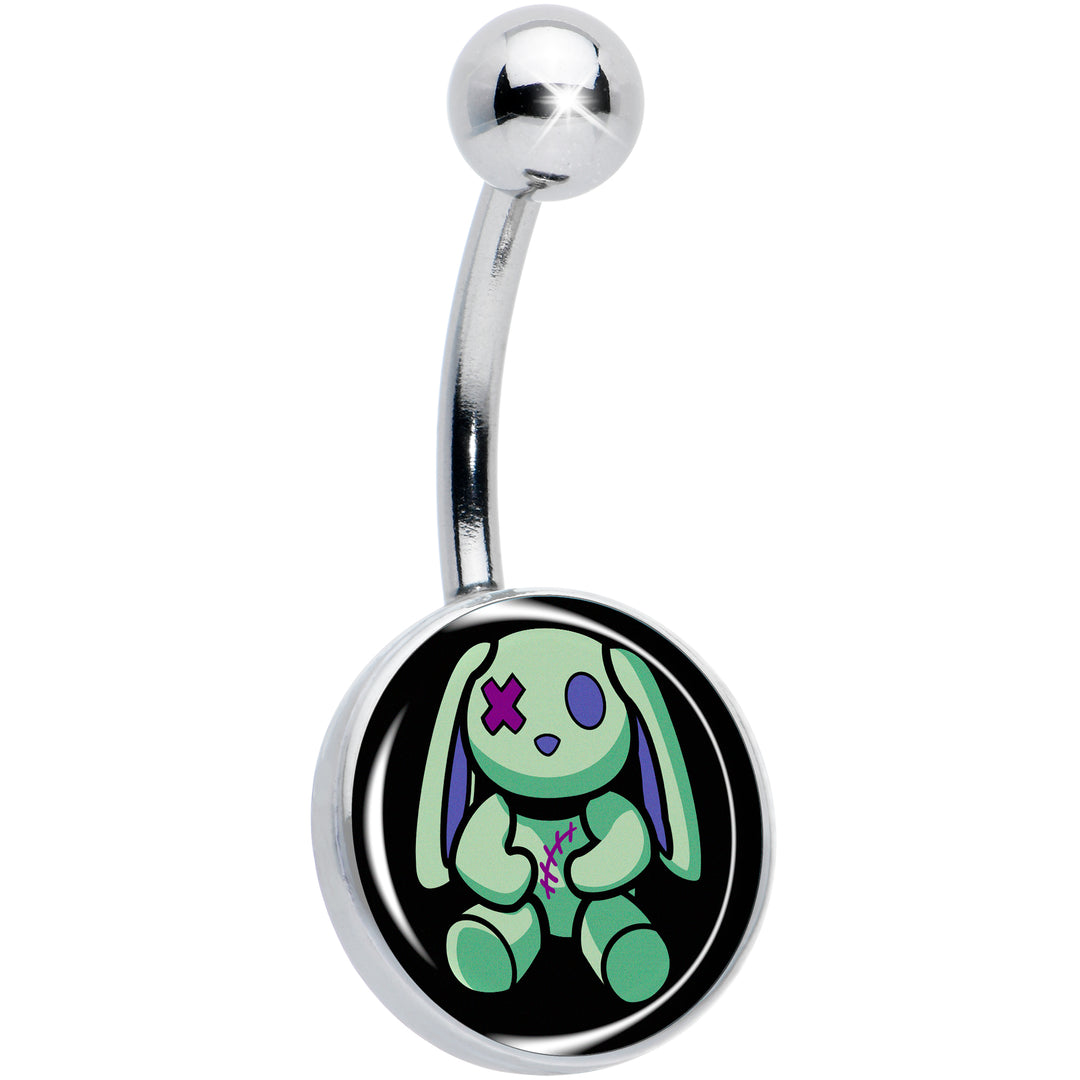 Zombie Bunny Hypoallergenic Stainless Steel Belly Ring