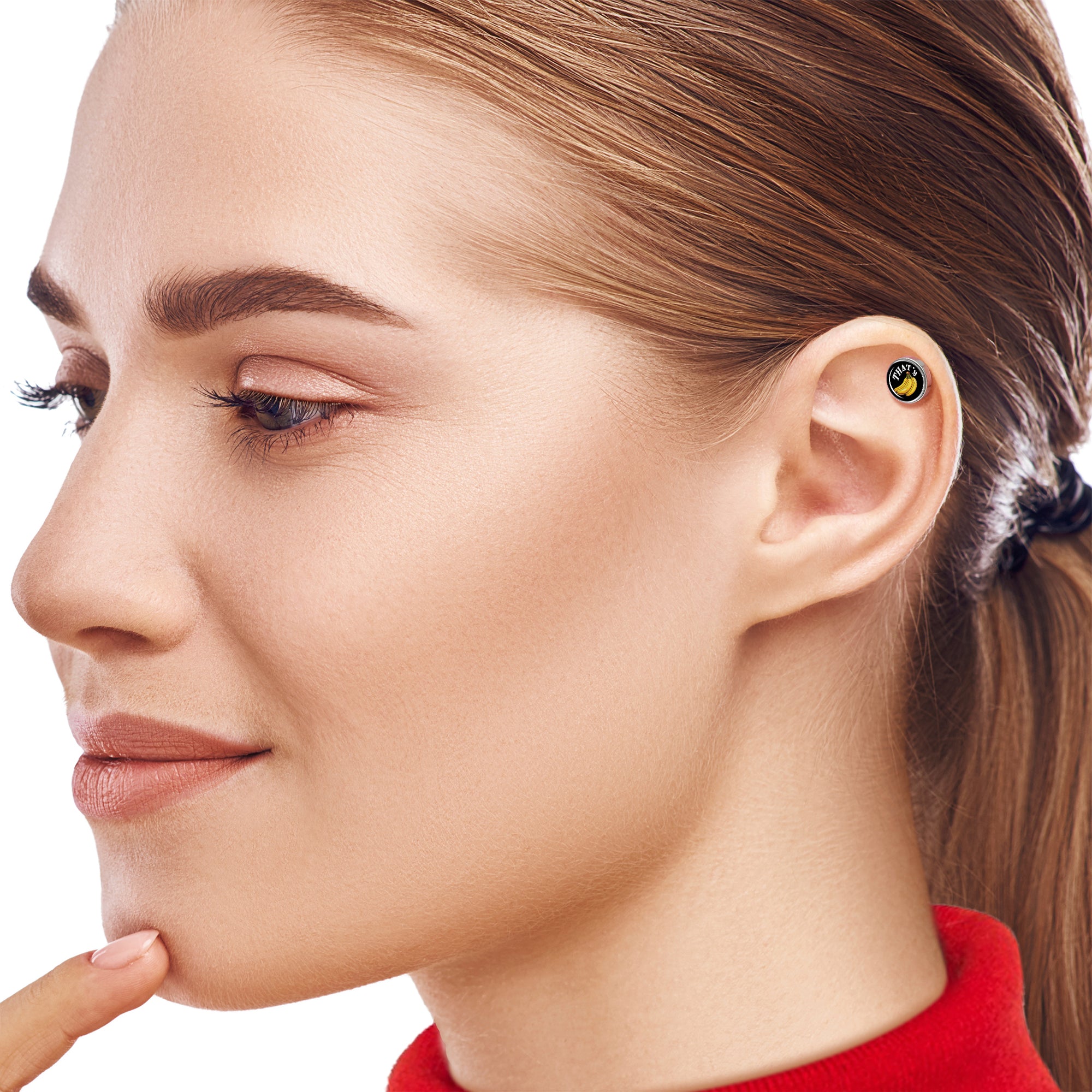 Fun Banana Design Tragus Cartilage Earring