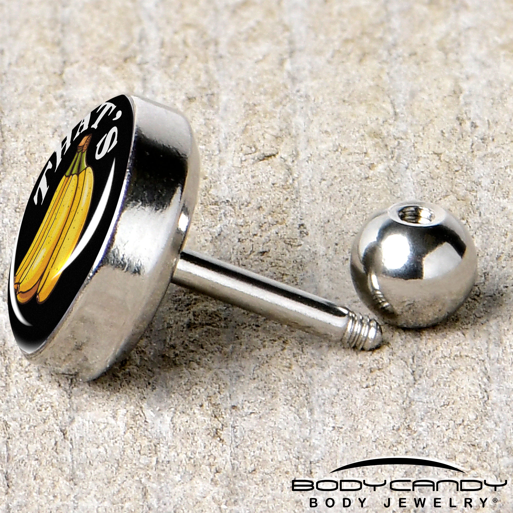 That is Bananas Tragus Earring for Unique Piercings