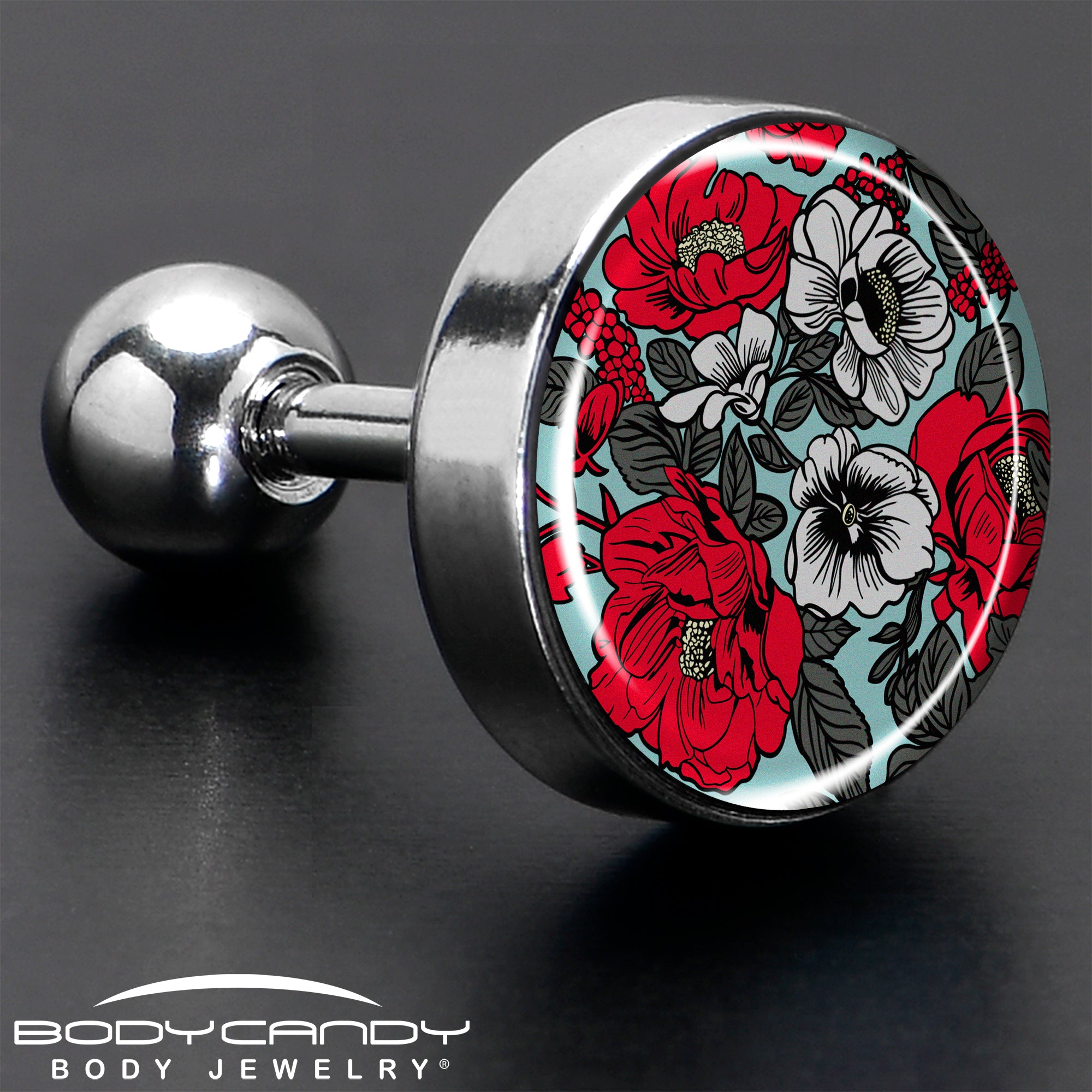 16G 1/4 Blossom Creation Vibrant Bloom of Flowers Cartilage Earring by Onyx O