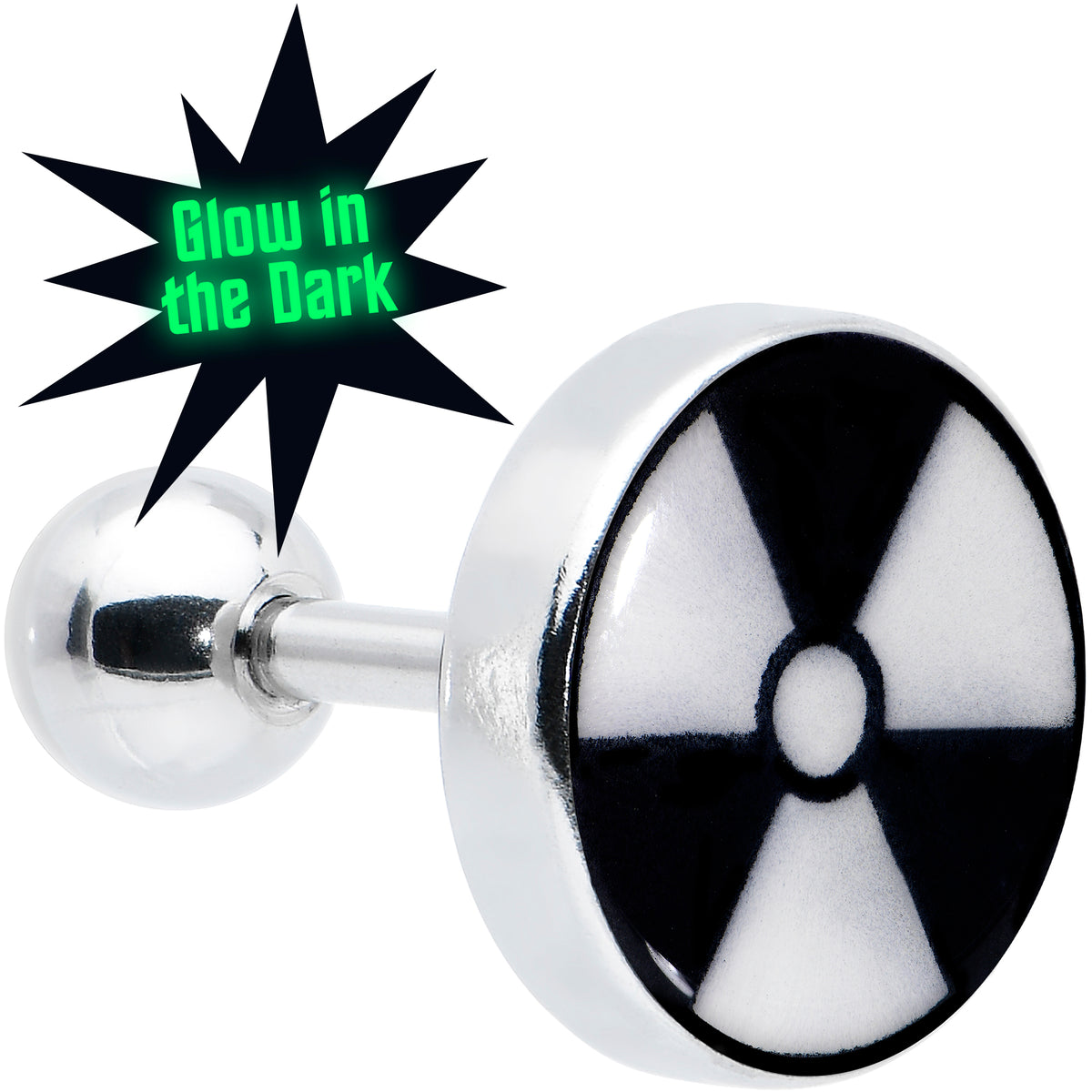 16G Glow in the Dark Radioactive Tragus Cartilage Earring by Onyx O