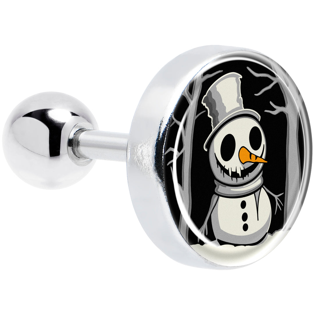 Christmas Holiday Spooky Snowman Tragus Cartilage Earring