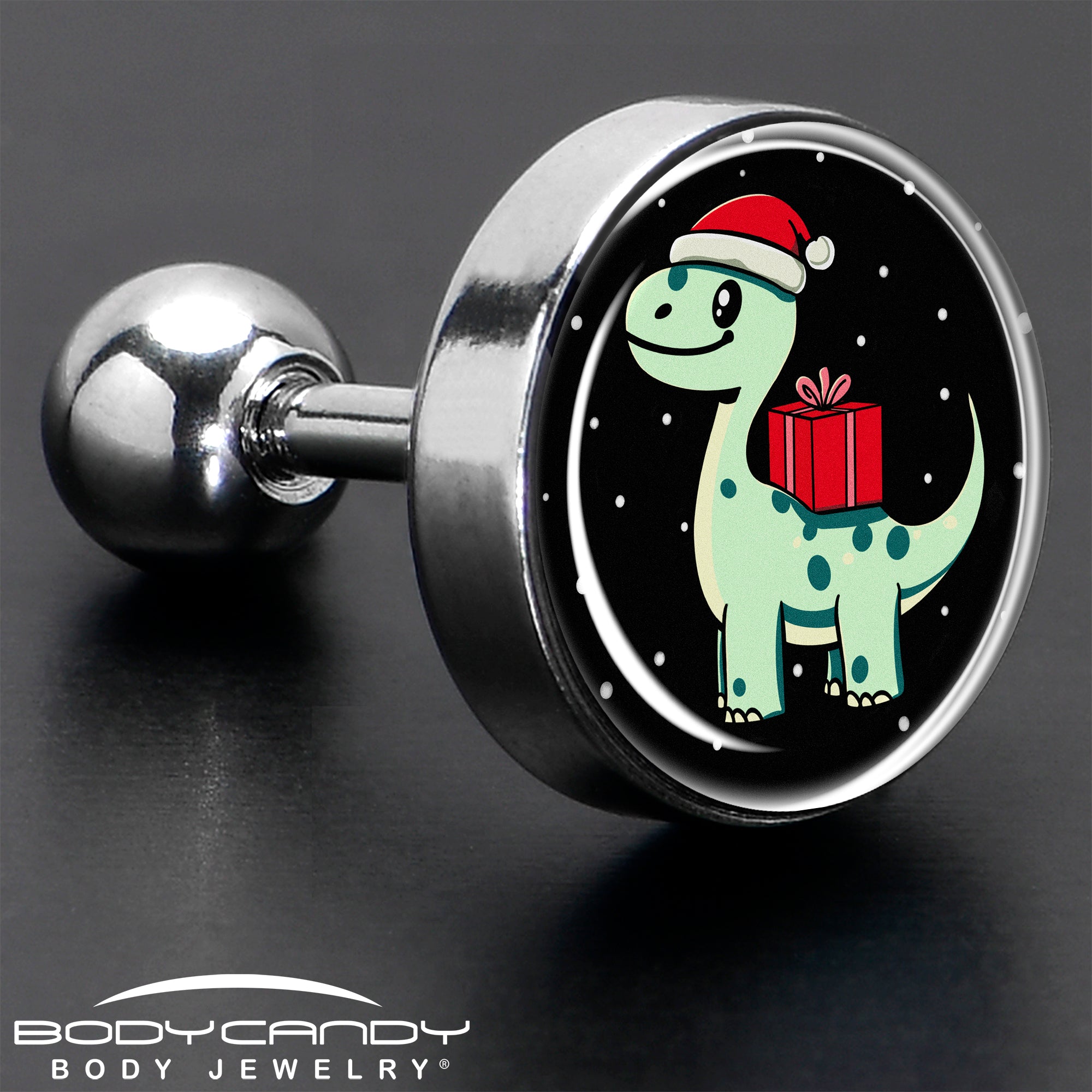 Dinosaur Christmas Tragus Cartilage Jewelry