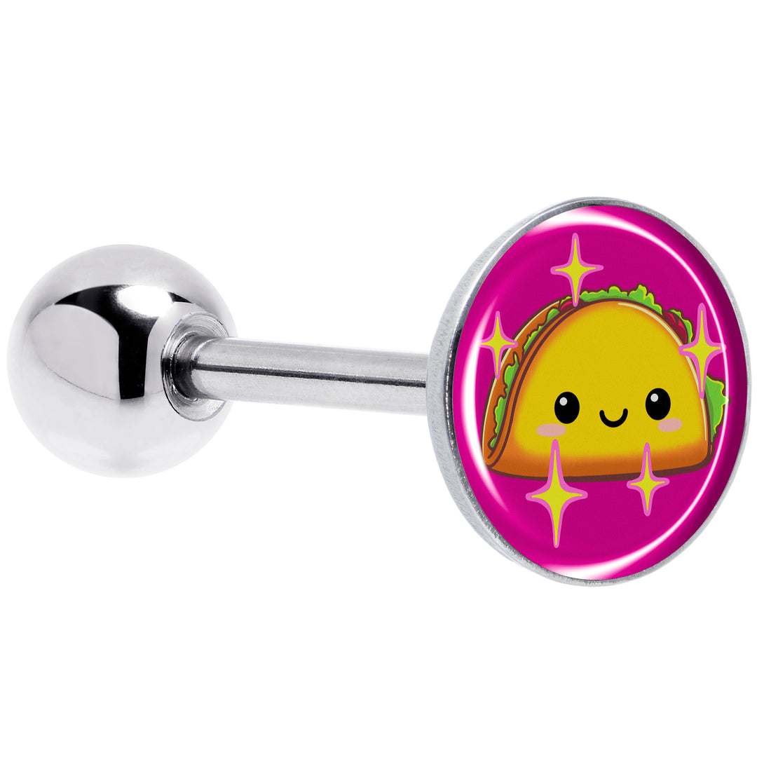 Mexican Fiesta Taco Barbell Tongue Ring by Onyx O