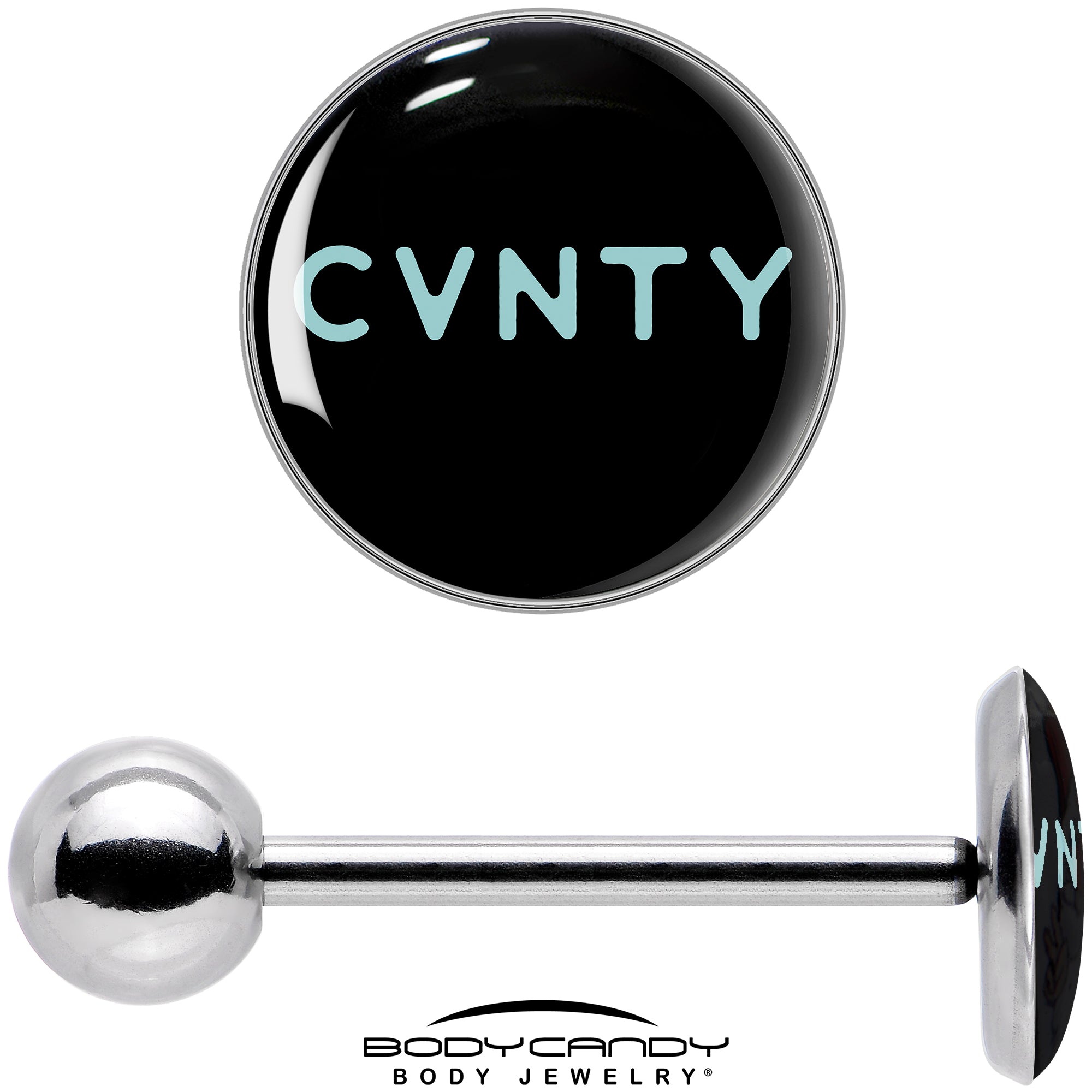 Phrase Logo CVNTY Barbell Tongue Ring