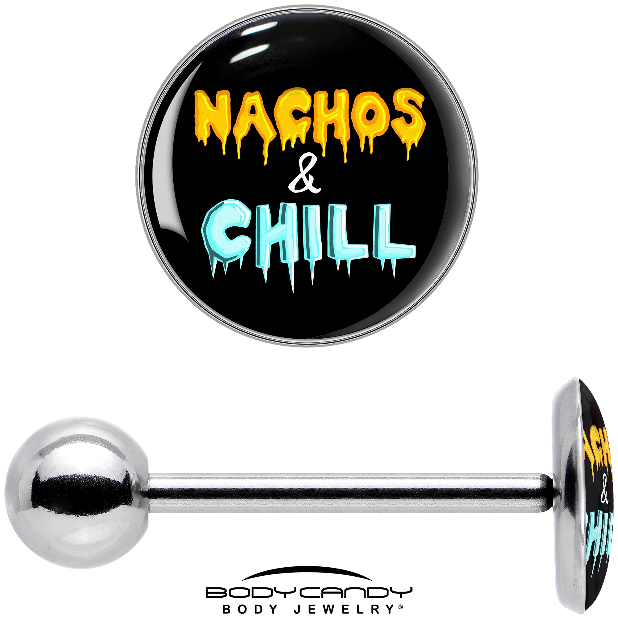 Nachos and Chill Tongue Ring by Onyx O