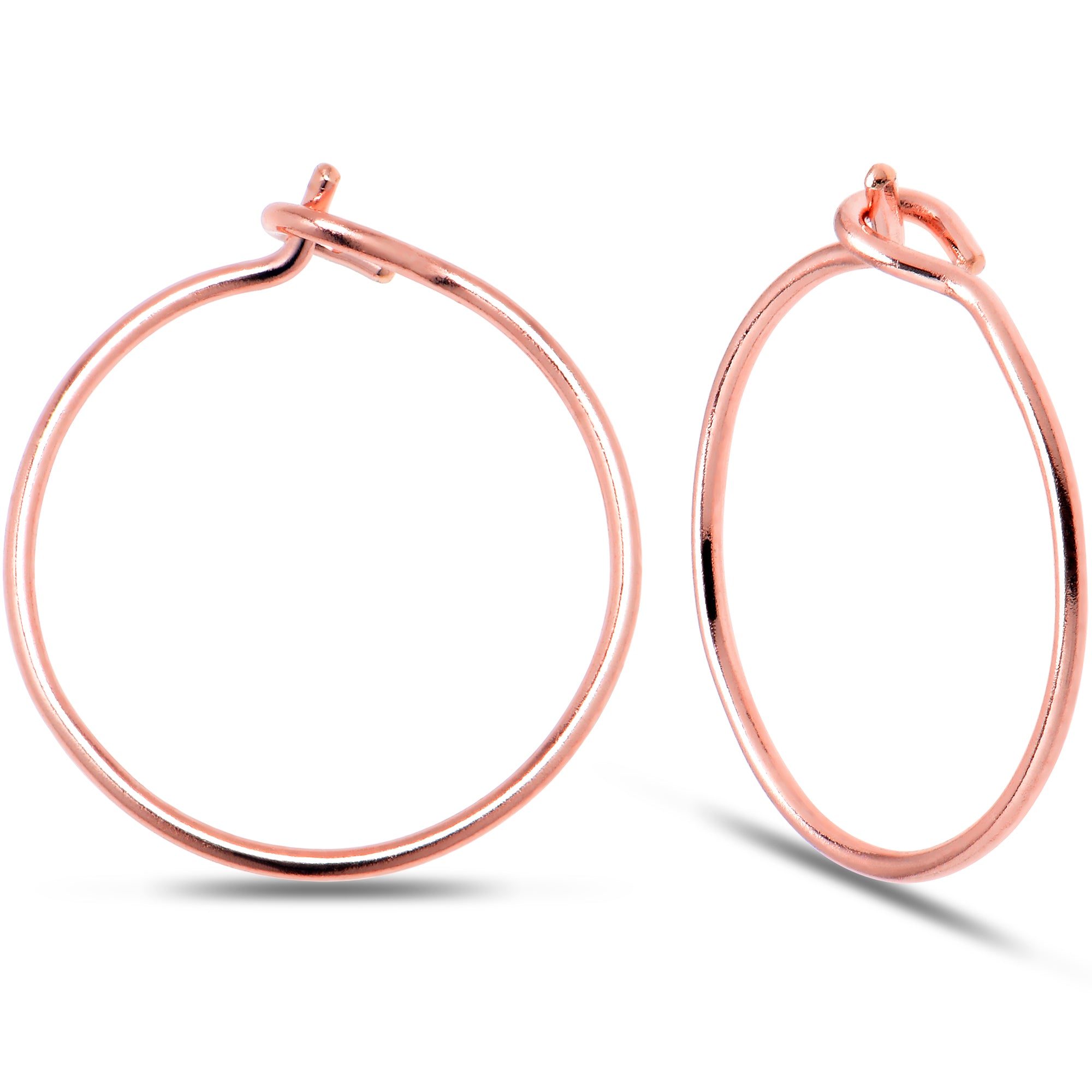 Tiny Hoop Earrings 14k Rose Gold Filled Handmade Huggie Hoop Earrings