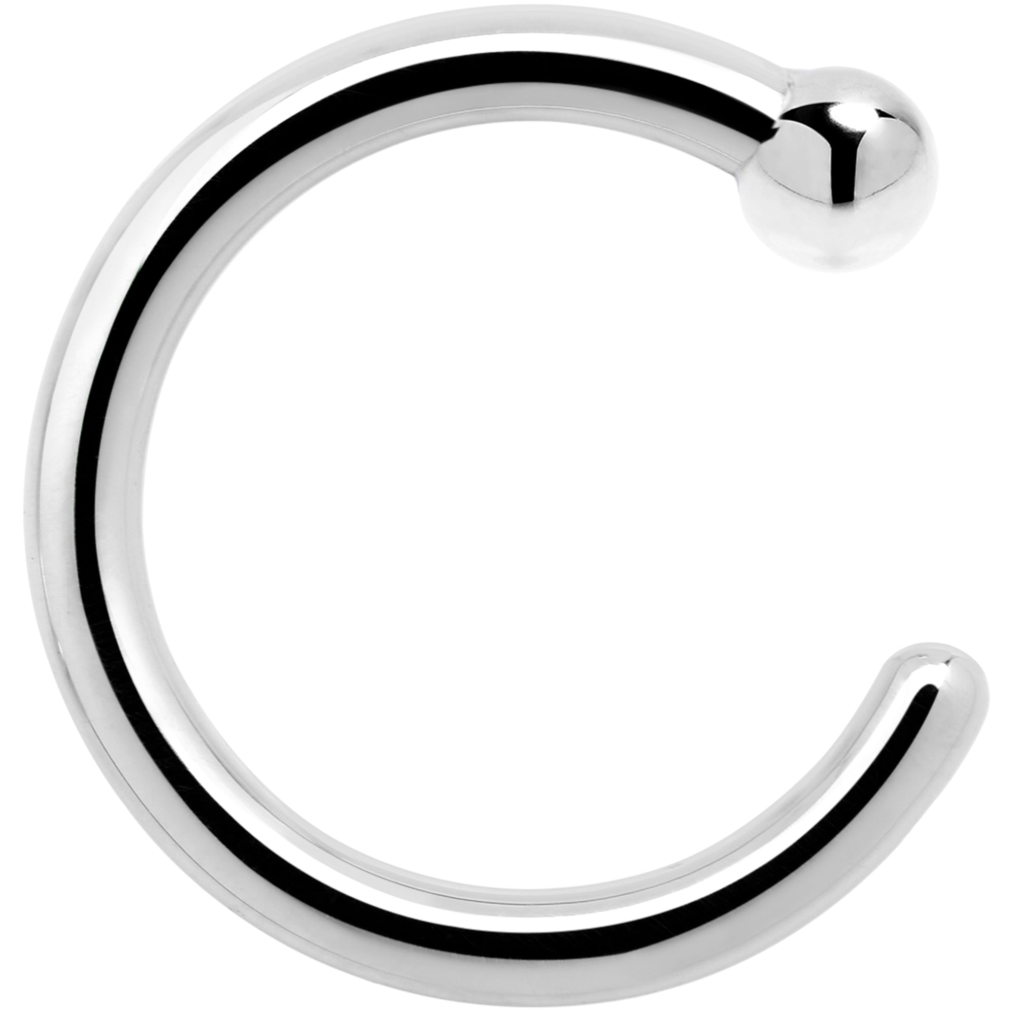 platinum nose hoop USA made 20G