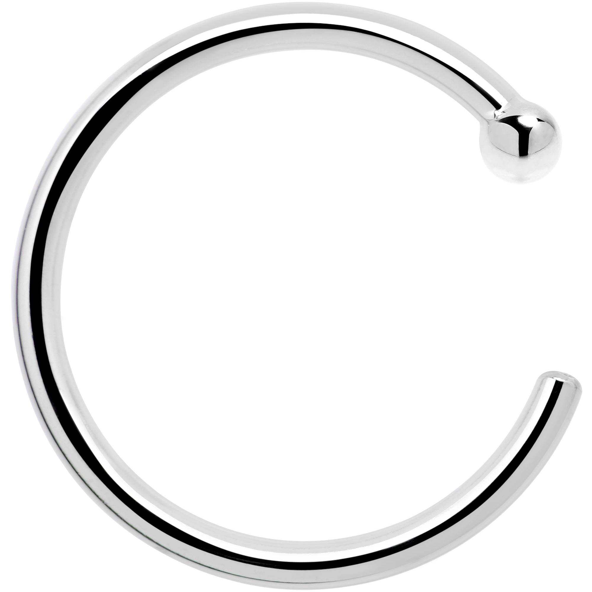 Real Platinum Nose Hoop - Hypoallergenic & Luxurious
