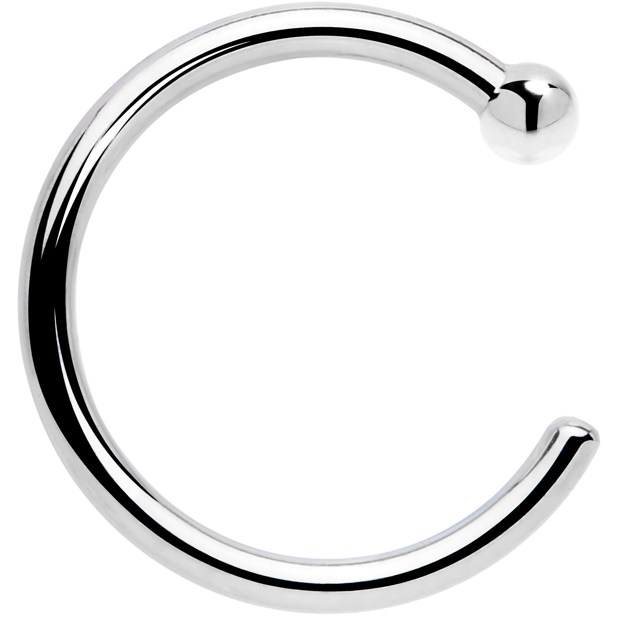 Real Platinum Nose Hoop - Hypoallergenic & Luxurious