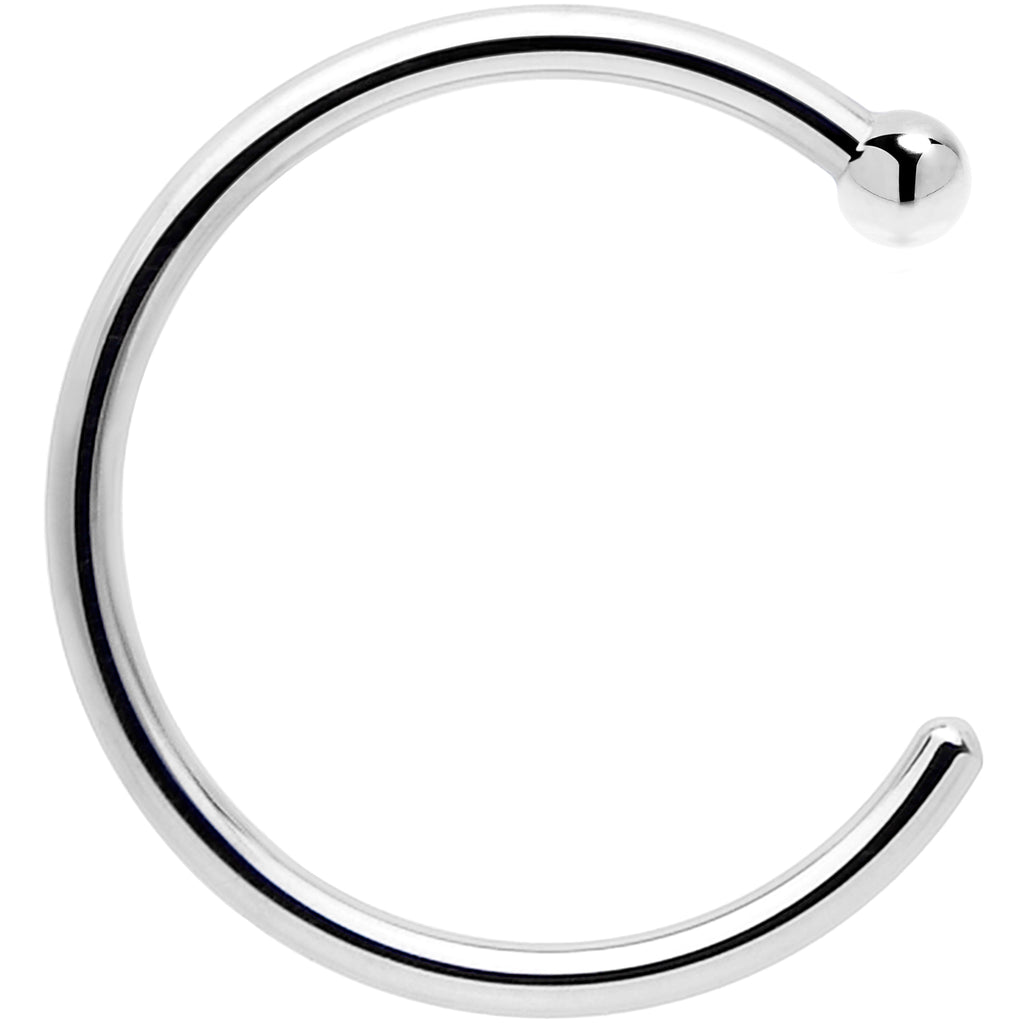 Real Platinum Nose Hoop - Hypoallergenic & Luxurious