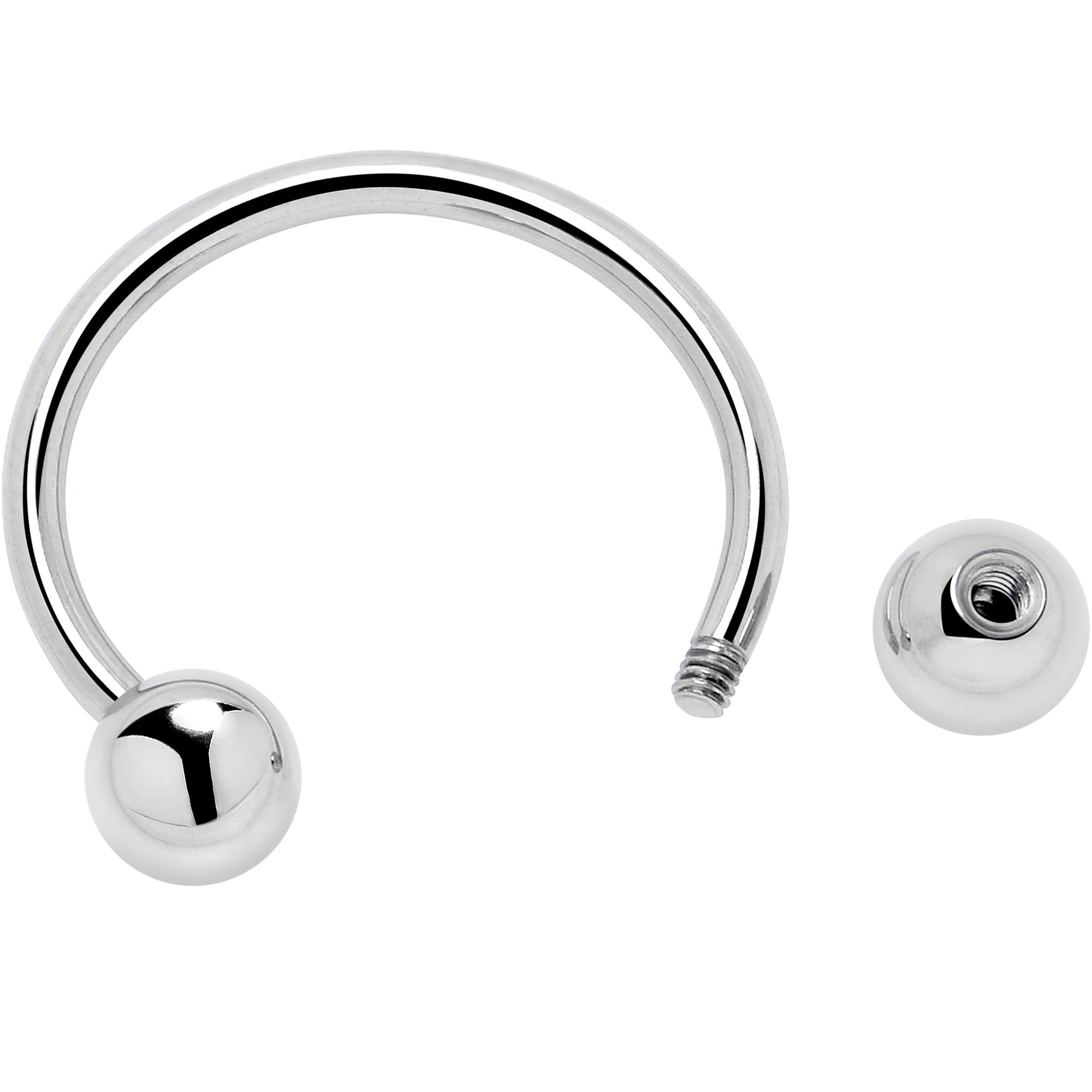 Implant Grade Titanium Externally Threaded Ball Horseshoe