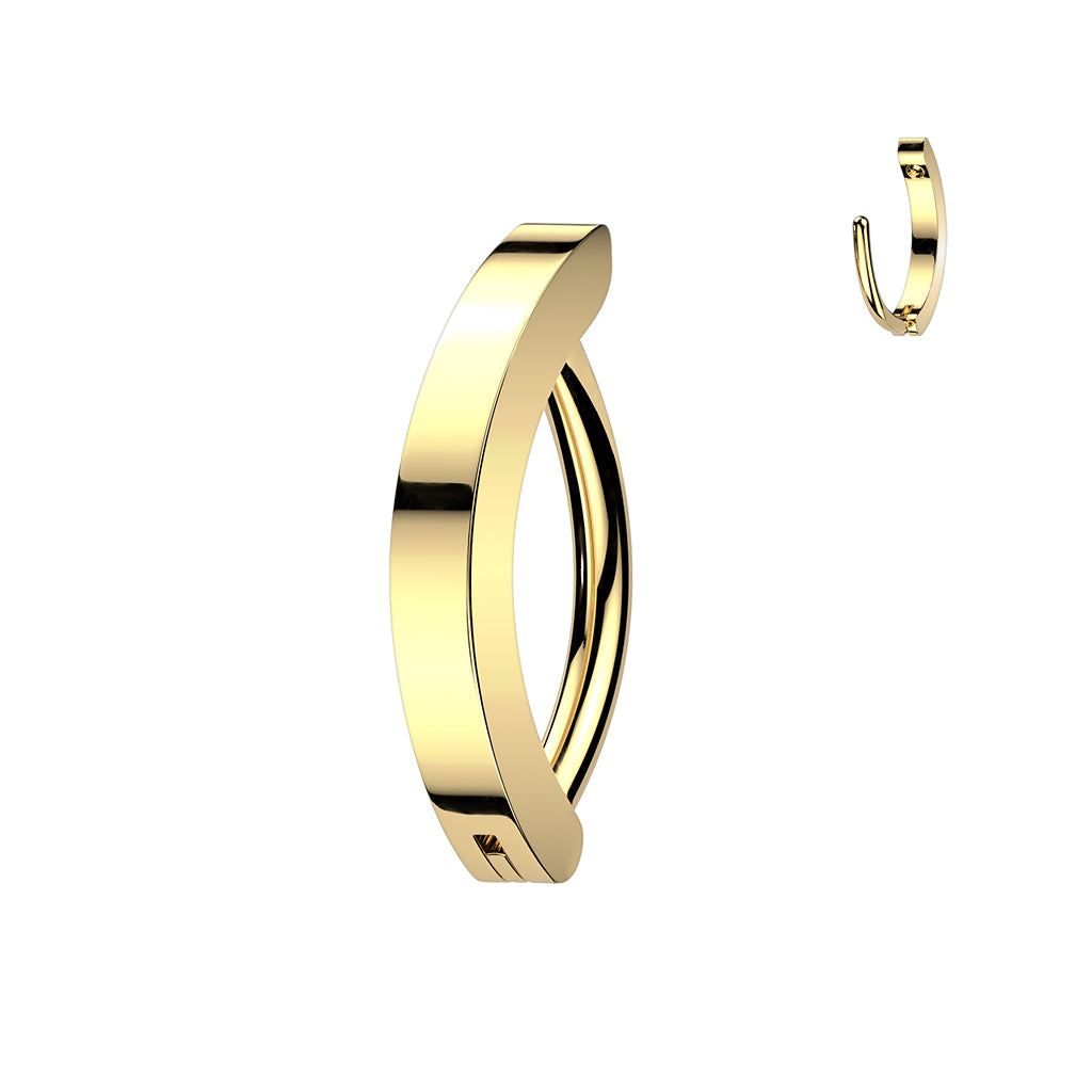16G 5/16 Implant Grade Titanium Hinged Hoop Eyebrow Ring Cartilage Clicker Earring