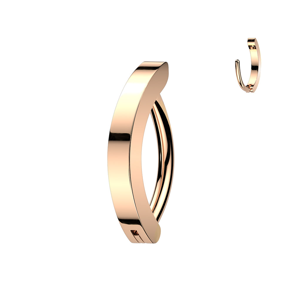 16G 5/16 Implant Grade Titanium Hinged Hoop Eyebrow Ring Cartilage Clicker Earring