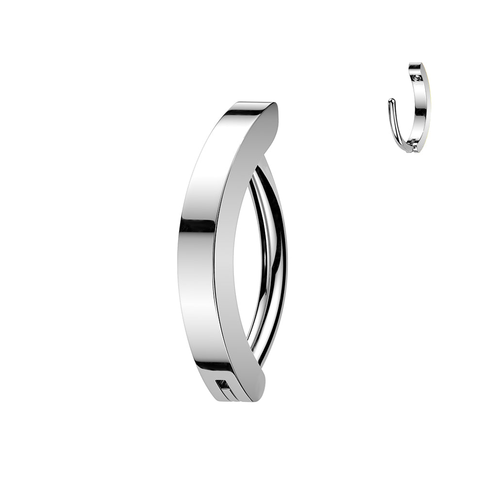 16G 5/16 Implant Grade Titanium Hinged Hoop Eyebrow Ring Cartilage Clicker Earring
