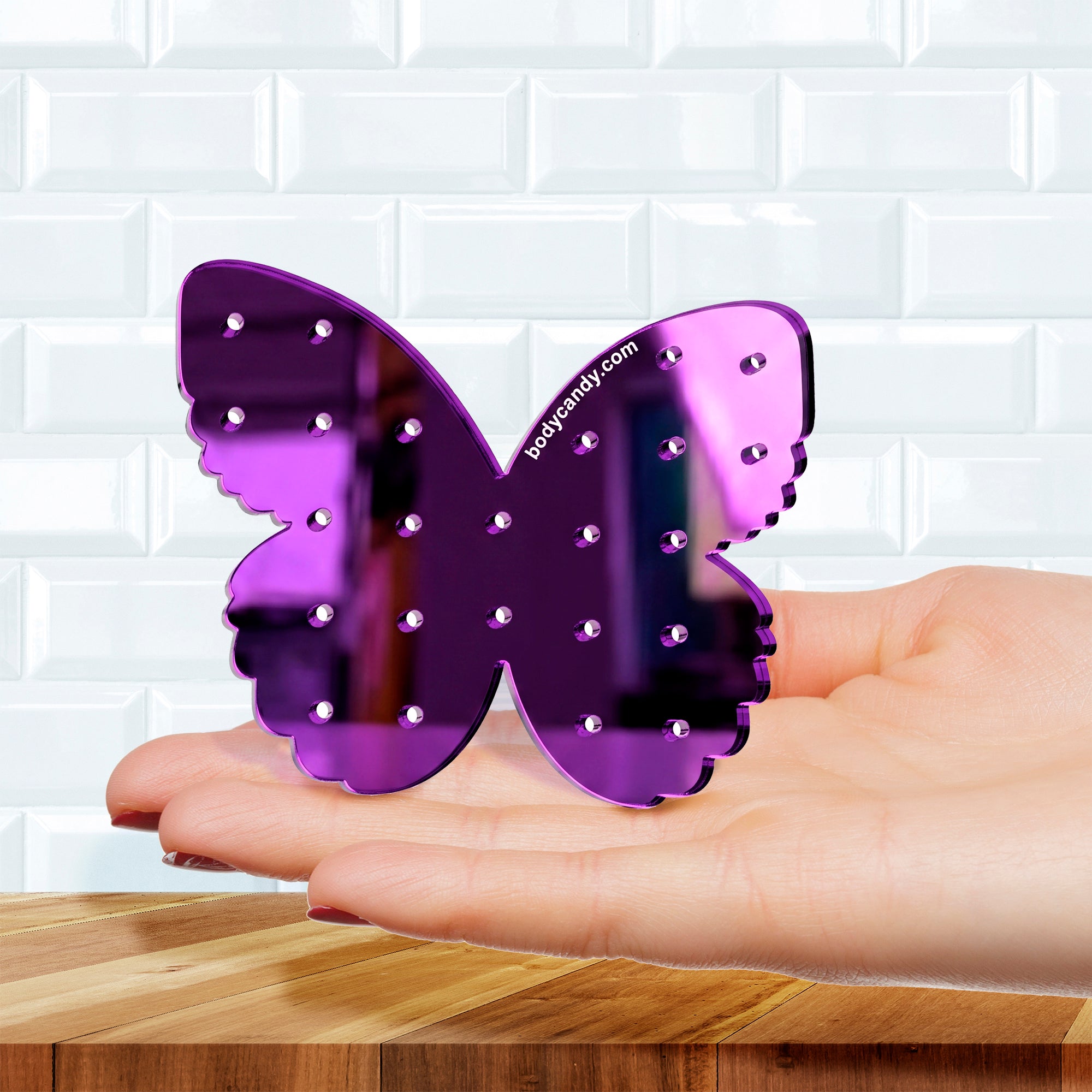 Purple Butterfly Travel Flat Back Earring Palette
