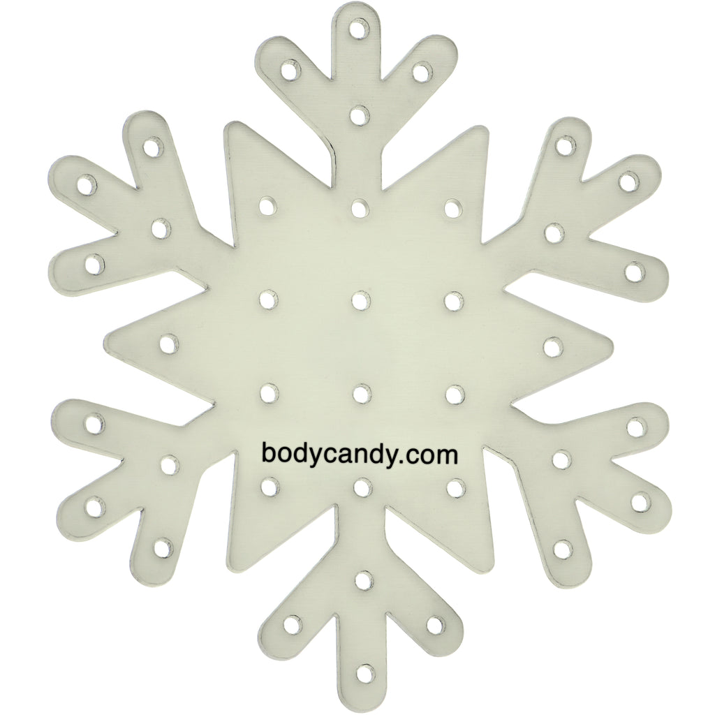 Glow in the dark snowflake earring palette for travel