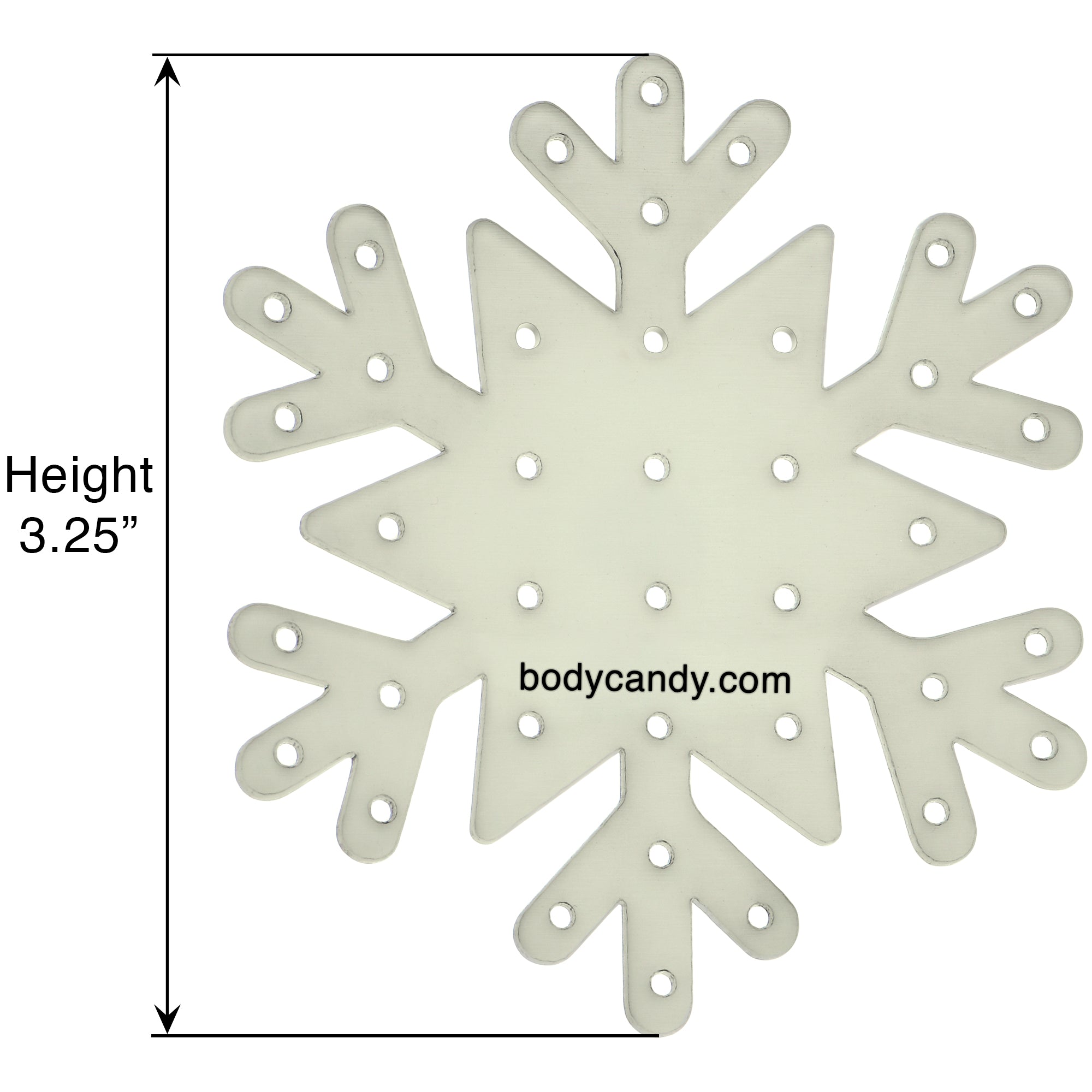 Travel-friendly snowflake earrings with flat back design