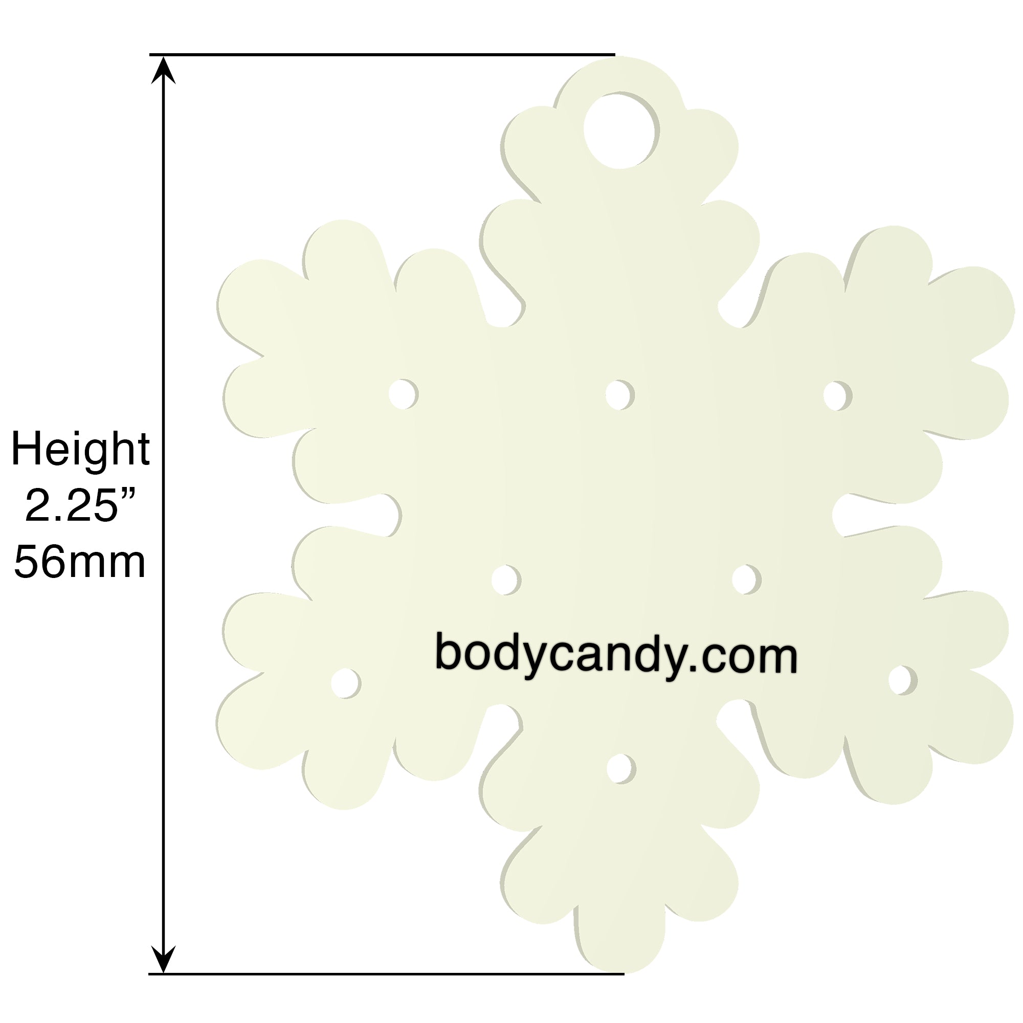 Christmas Ornament Travel Flat Back Earrings