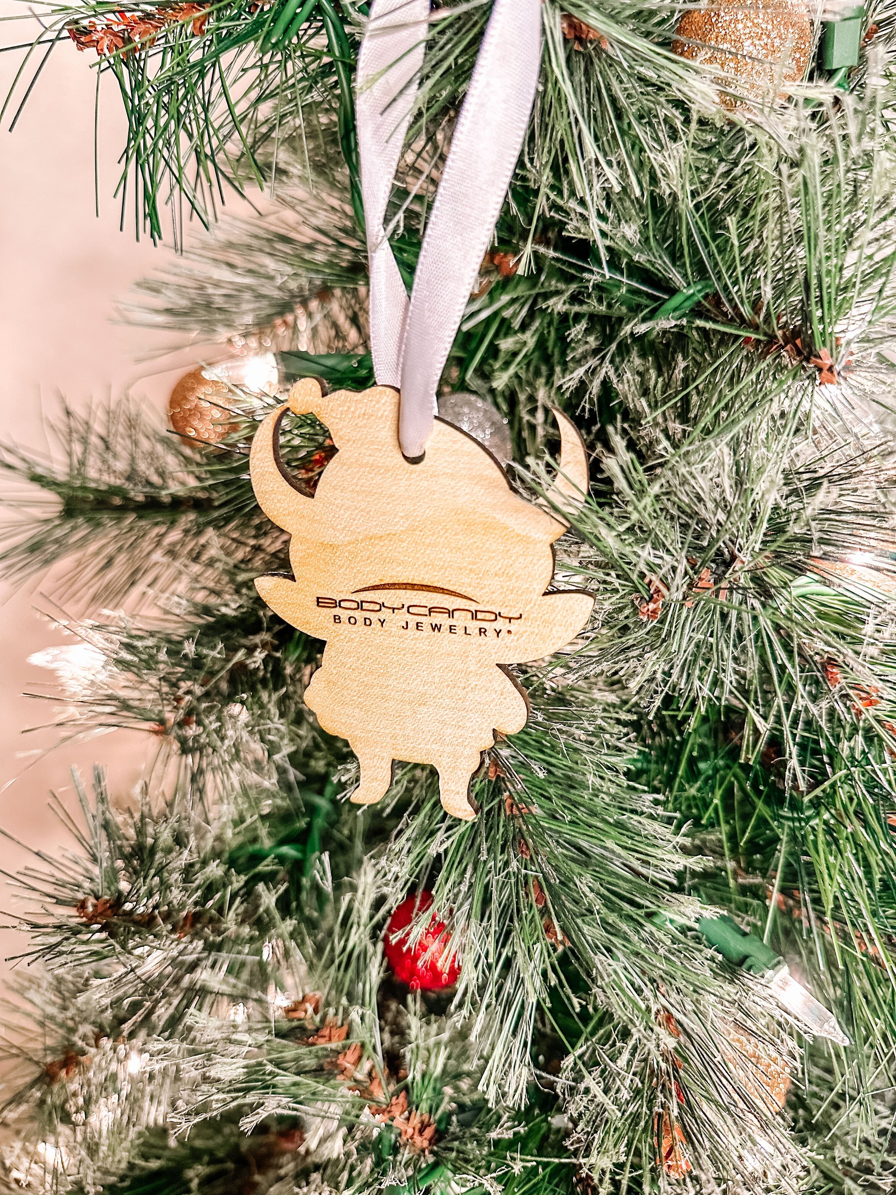 Wood Holiday Krampus Cutie Christmas Ornament