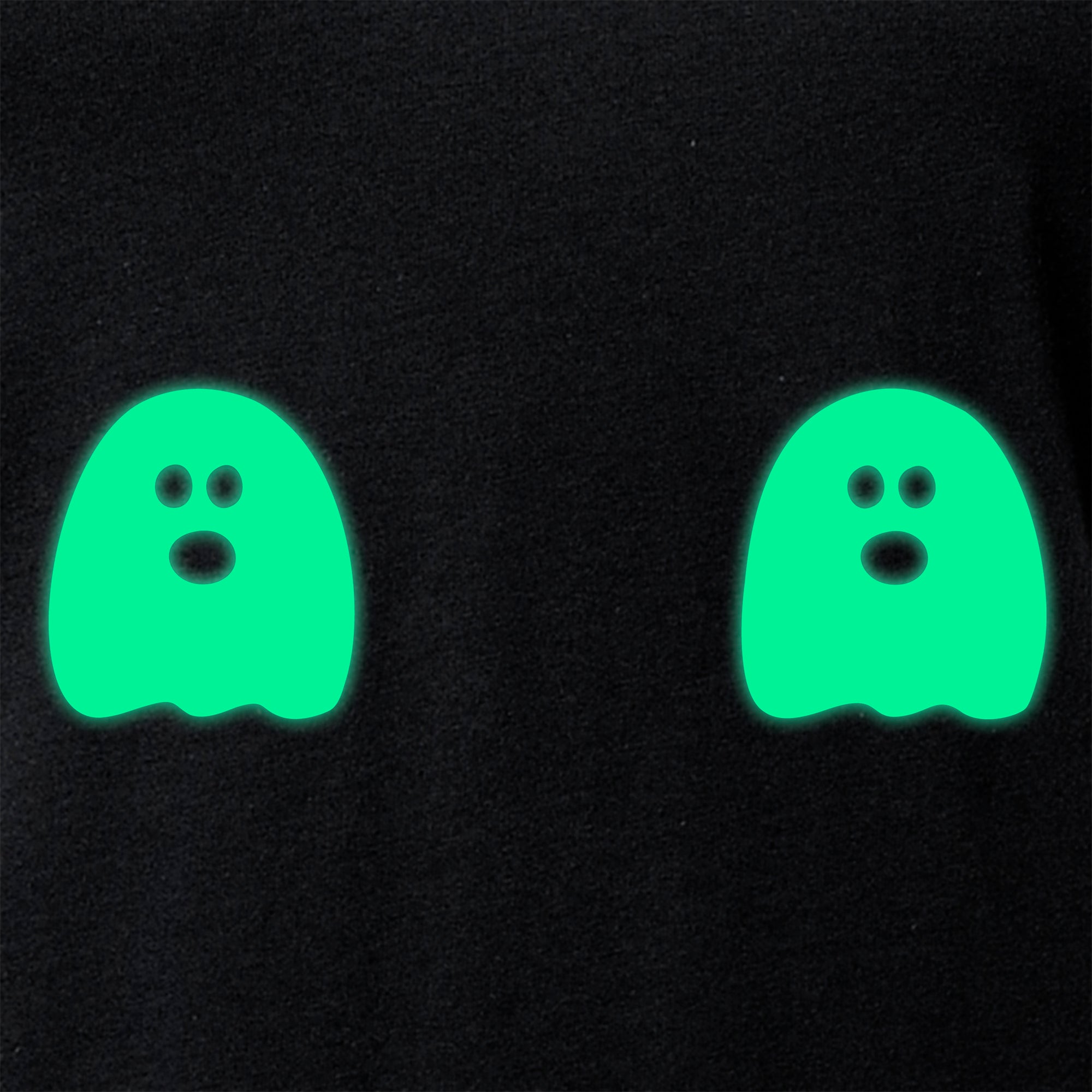 Halloween Glow in the Dark Ghost Boobies Tee V-Neck Tee Shirt 100% Cotton
