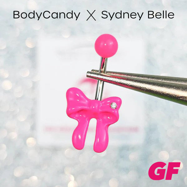 Sydney Belle Girlfriend Collection Pretty Pink Bow Belly Ring
