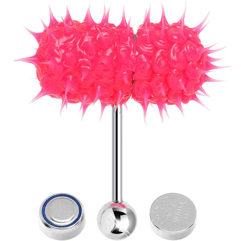 Hot Pink Thrasher Lix Vibrating Tongue Ring Hot Pink Thrasher Lix Vibrating Tongue Ring