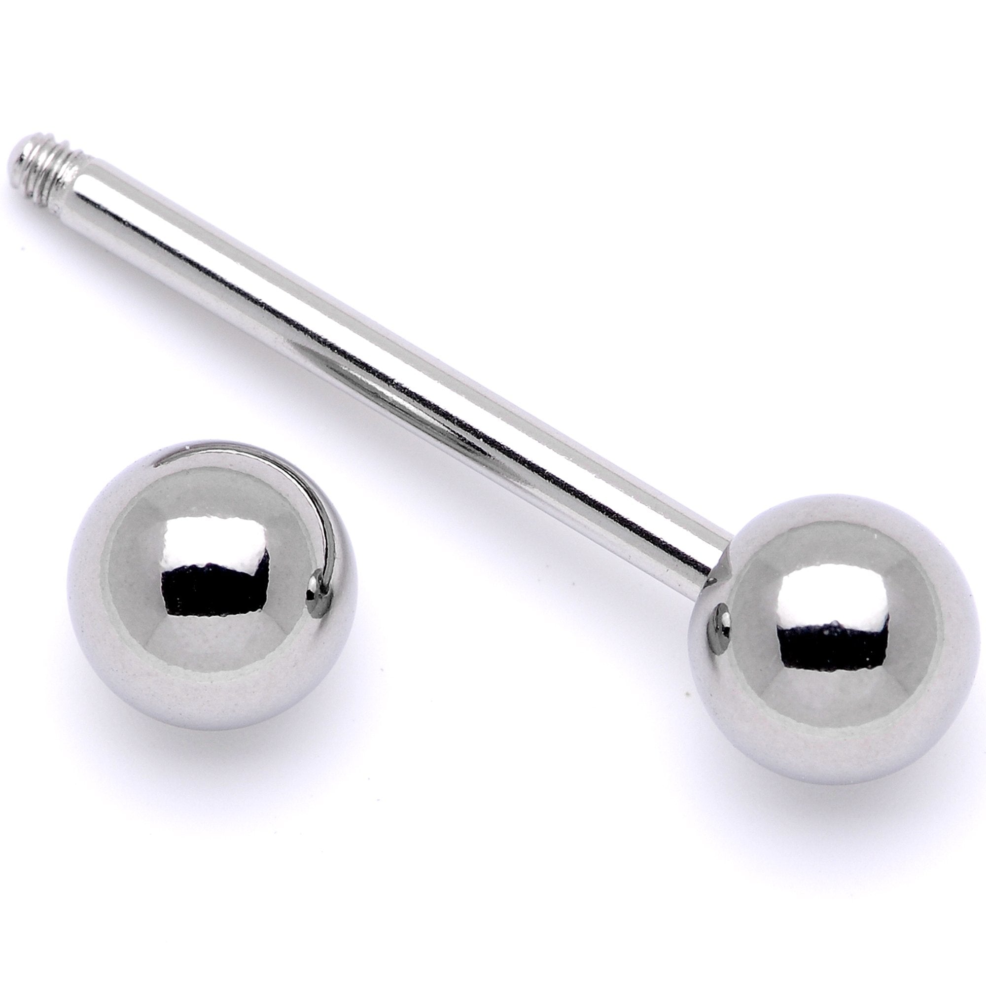 14G Stainless Steel Barbell Tongue Ring 5/8 6mm