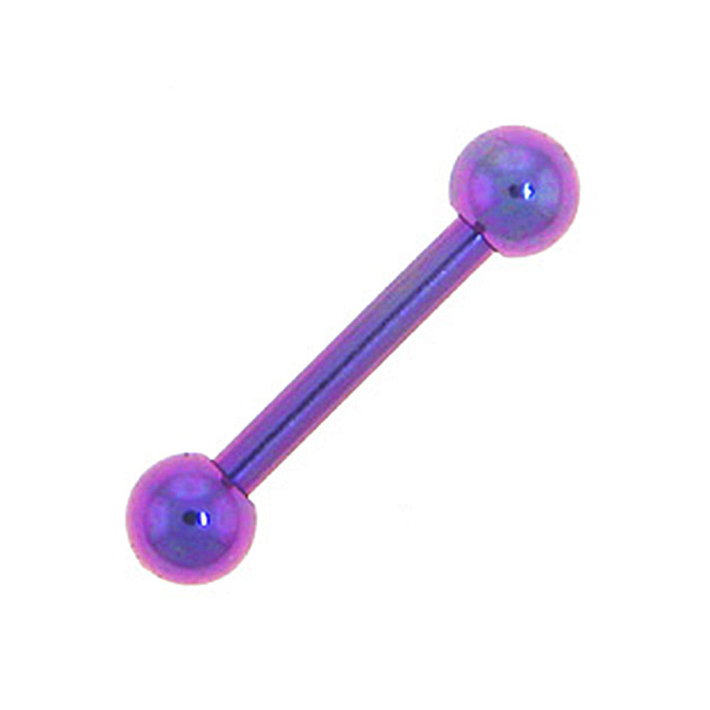 Solid Titanium Purple Barbell 5/16-3mm