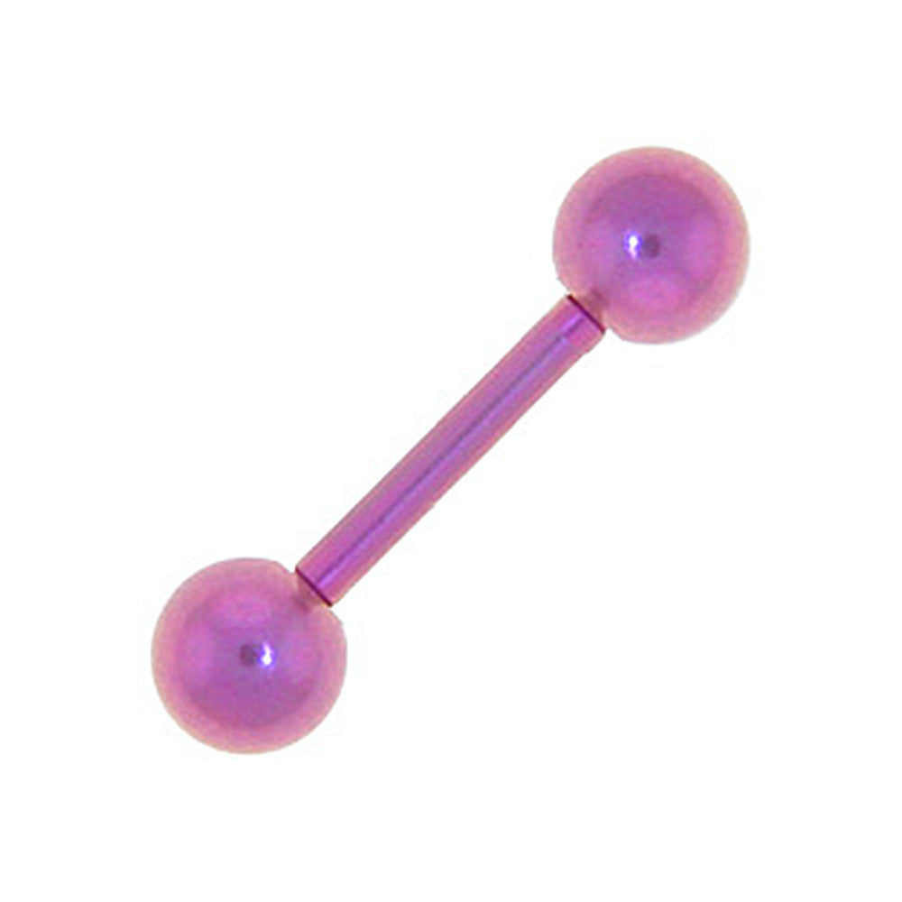 Solid Titanium Pink Barbell 5/16-4mm