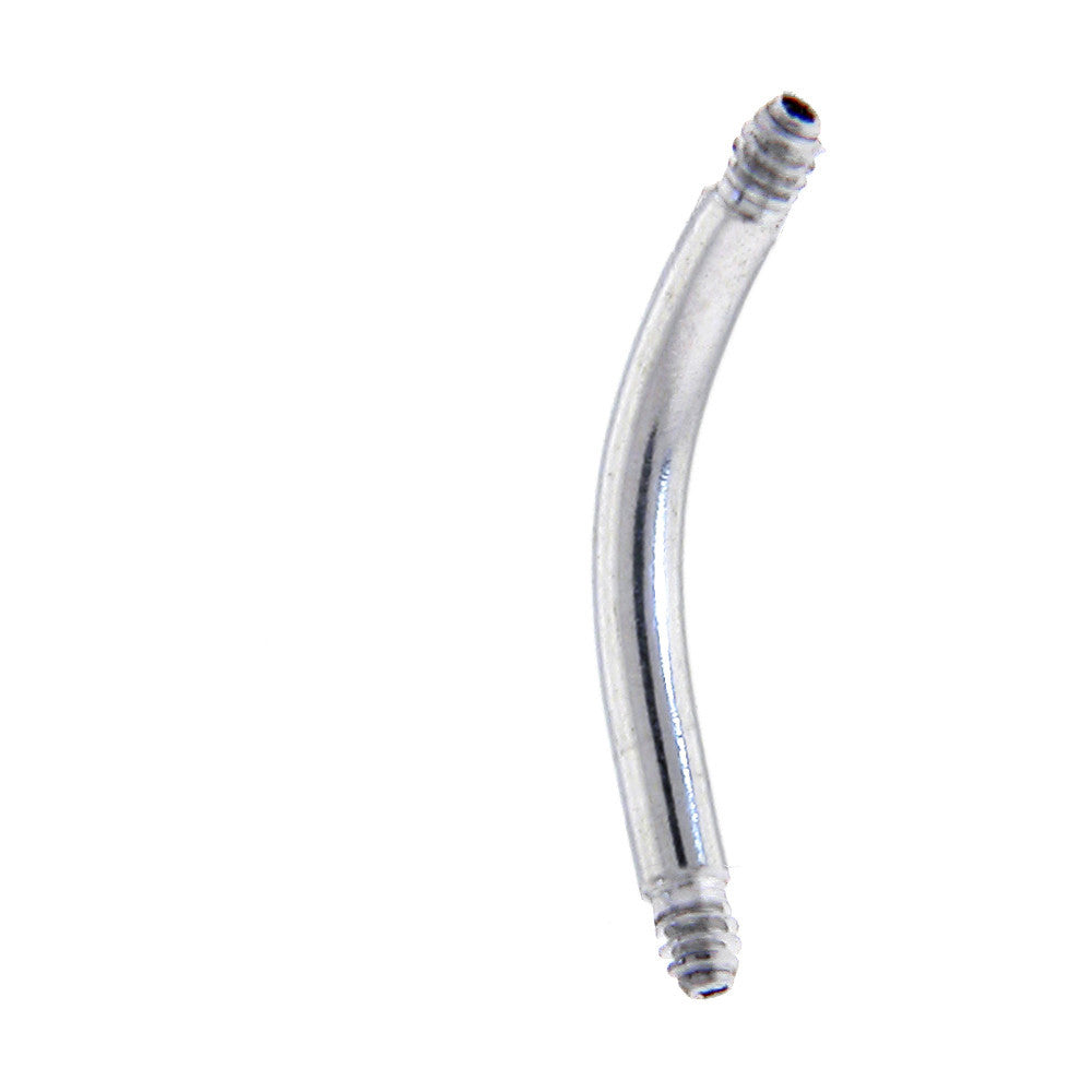 14G 316l Stainless Steel Replacement Curved Barbell 7/16