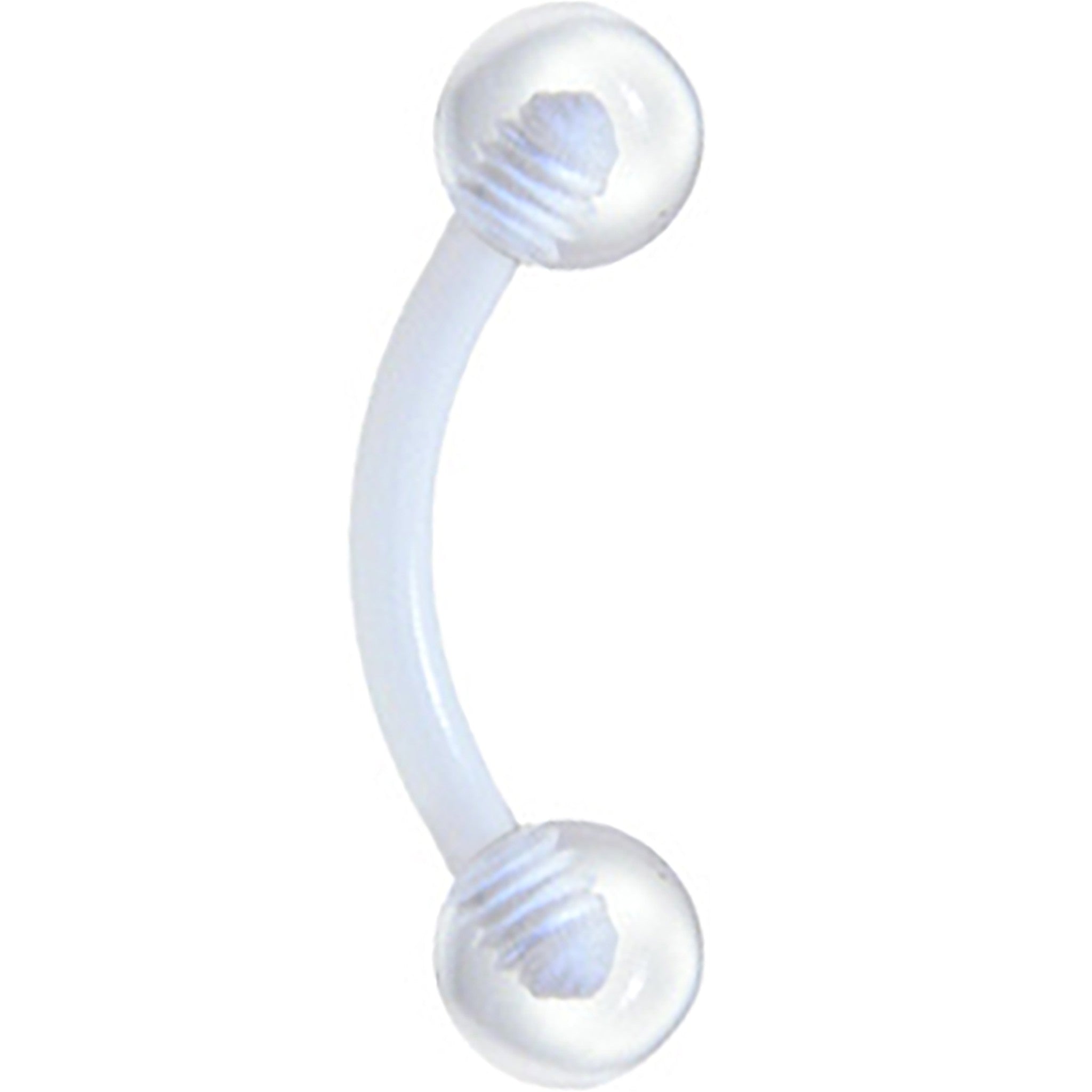 Bioplast Cool Clear Eyebrow Ring