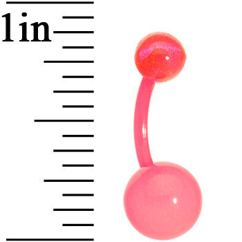 Bioplast Pink Glow In The Dark Belly Ring | Belly rings, Belly piercing  jewelry, Belly button rings