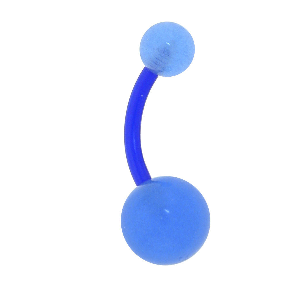 Bioplast Blue Belly Ring