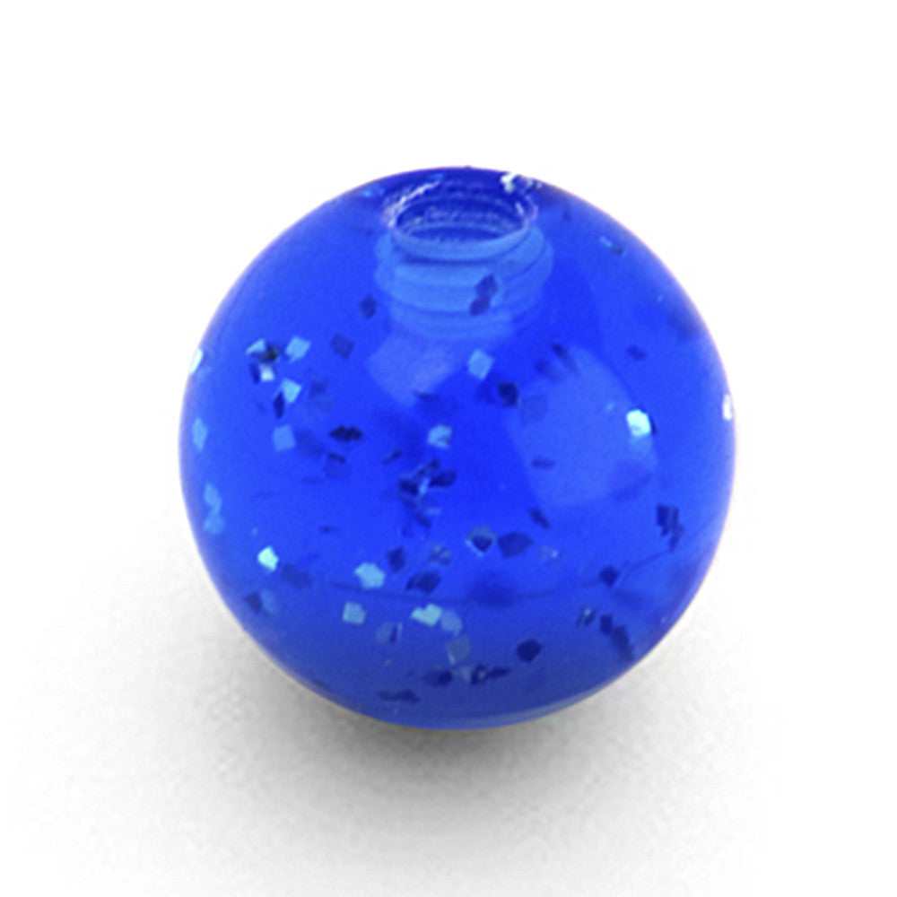 Blue Glitter UV Replacement Ball - 6mm