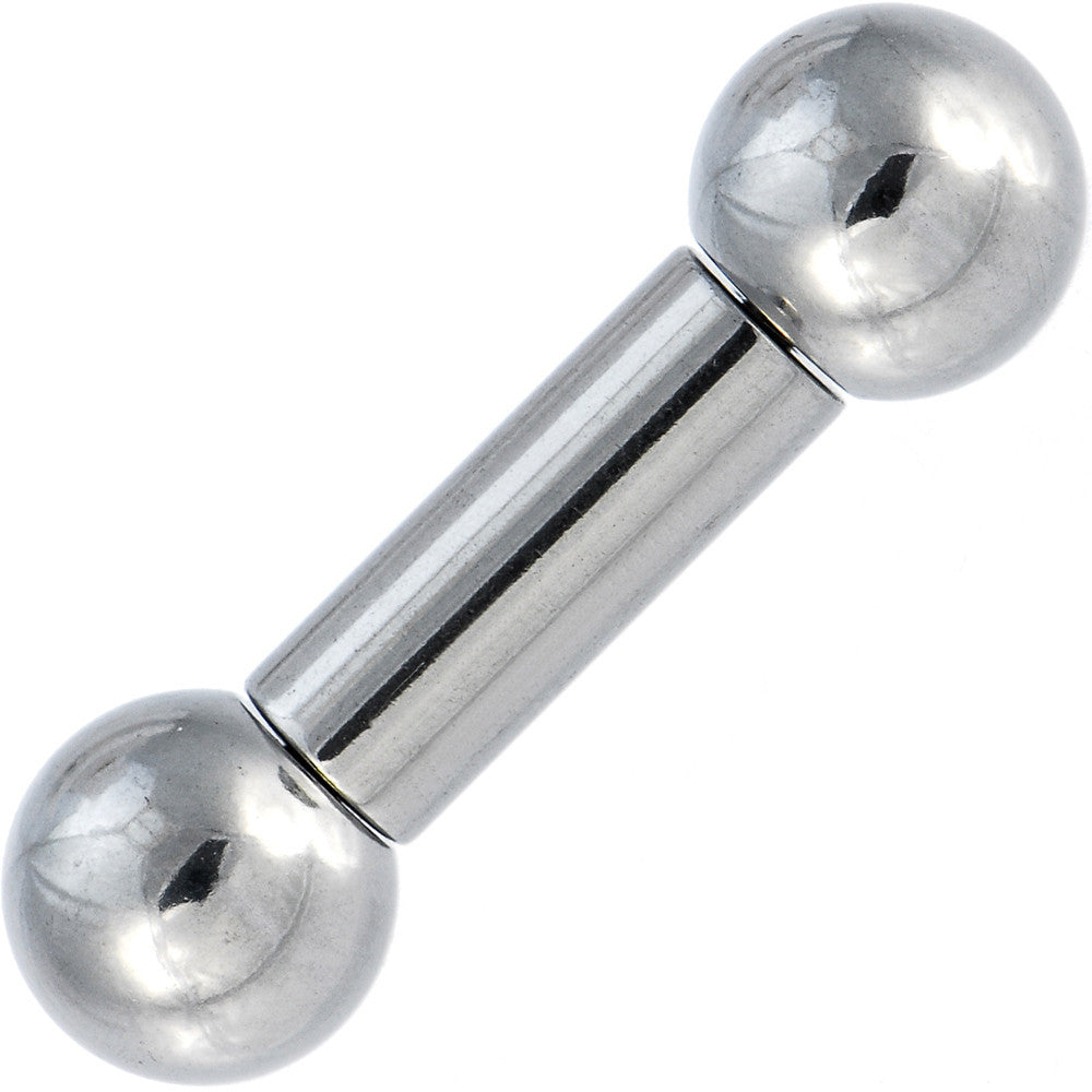 2 Gauge Straight Stainless Steel Barbell 5/8 10mm