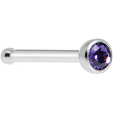Purple Velvet Nose Bone Created with Crystals